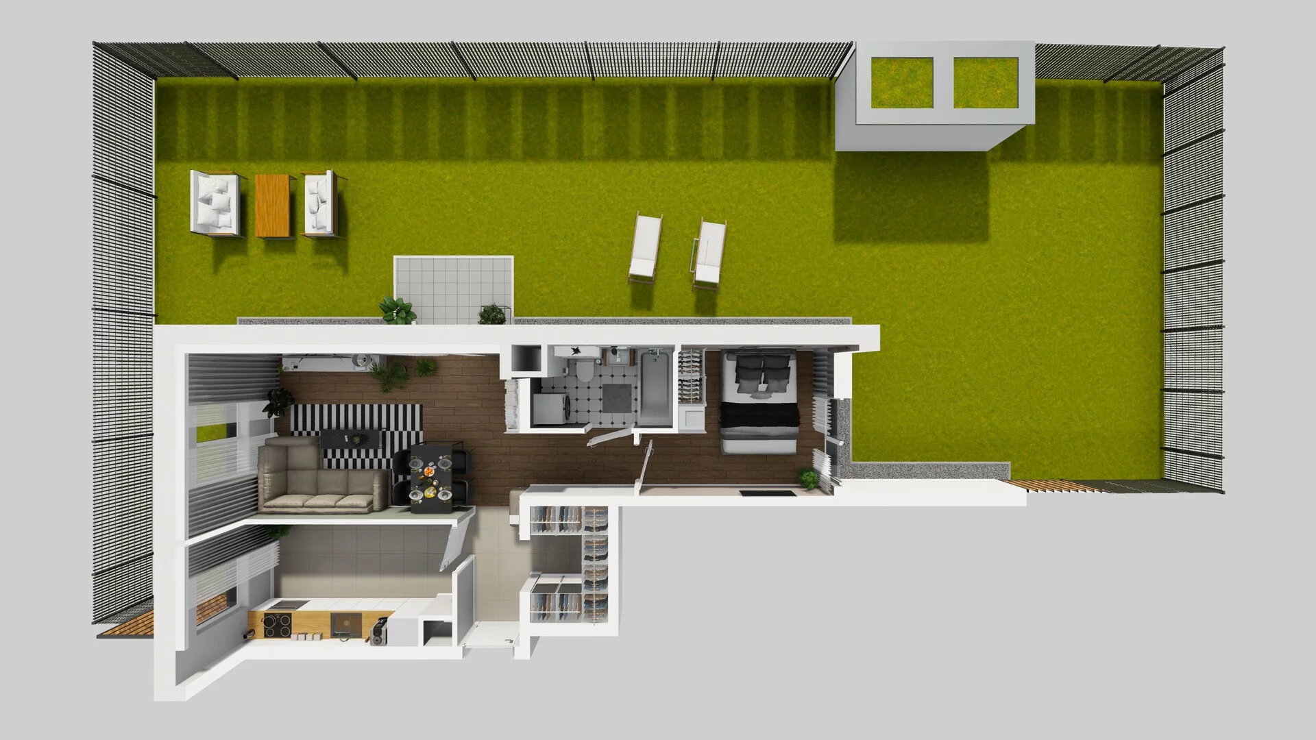 2 pokoje, mieszkanie 49,55 m², parter, oferta nr B/1, Osiedle Rapsodia 2, Wrocław, Karłowice-Różanka, Różanka, ul. Wołowska 5