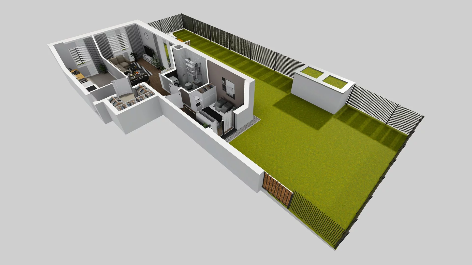 2 pokoje, mieszkanie 49,55 m², parter, oferta nr B/1, Osiedle Rapsodia 2, Wrocław, Karłowice-Różanka, Różanka, ul. Wołowska 5