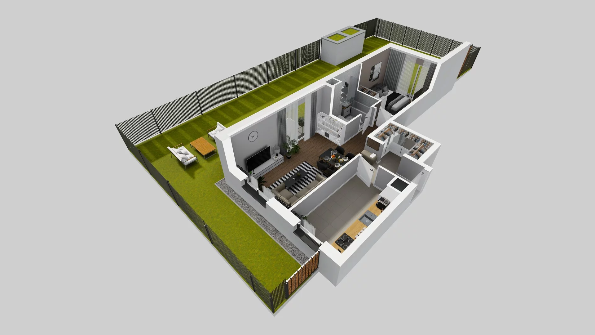 2 pokoje, mieszkanie 49,55 m², parter, oferta nr B/1, Osiedle Rapsodia 2, Wrocław, Karłowice-Różanka, Różanka, ul. Wołowska 5