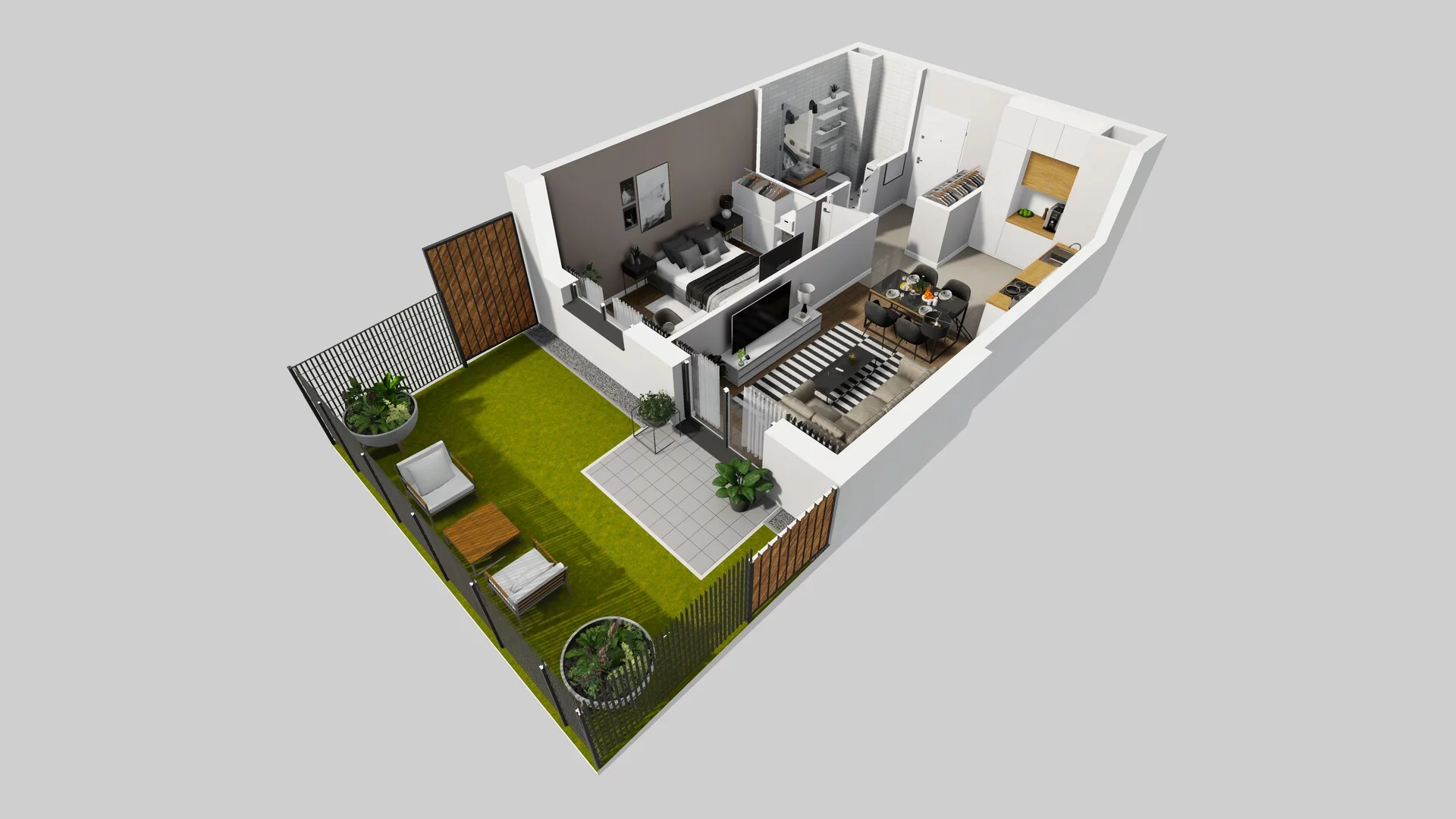 2 pokoje, mieszkanie 41,08 m², parter, oferta nr B/2, Osiedle Rapsodia 2, Wrocław, Karłowice-Różanka, Różanka, ul. Wołowska 5