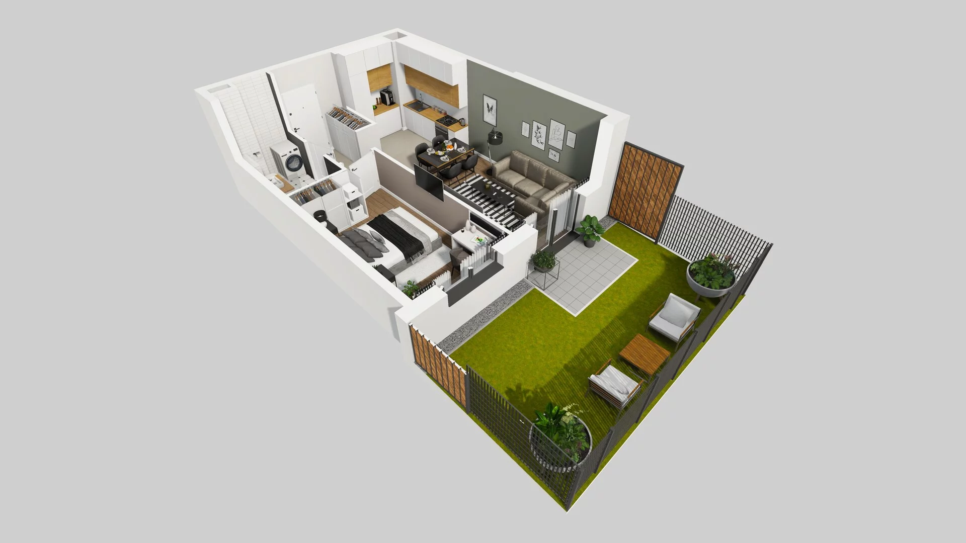 2 pokoje, mieszkanie 41,08 m², parter, oferta nr B/2, Osiedle Rapsodia 2, Wrocław, Karłowice-Różanka, Różanka, ul. Wołowska 5