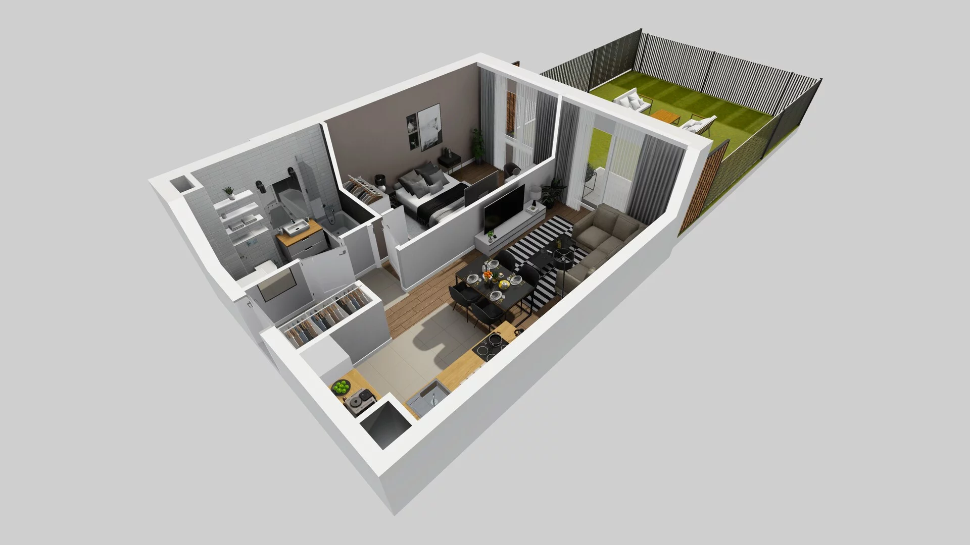 2 pokoje, mieszkanie 41,08 m², parter, oferta nr B/4, Osiedle Rapsodia 2, Wrocław, Karłowice-Różanka, Różanka, ul. Wołowska 5