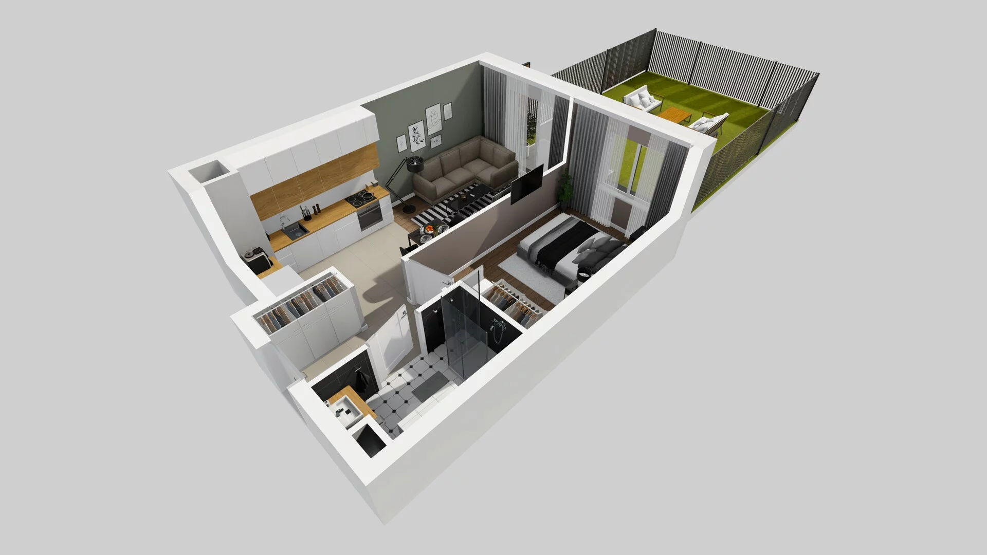 2 pokoje, mieszkanie 39,22 m², parter, oferta nr B/5, Osiedle Rapsodia 2, Wrocław, Karłowice-Różanka, Różanka, ul. Wołowska 5