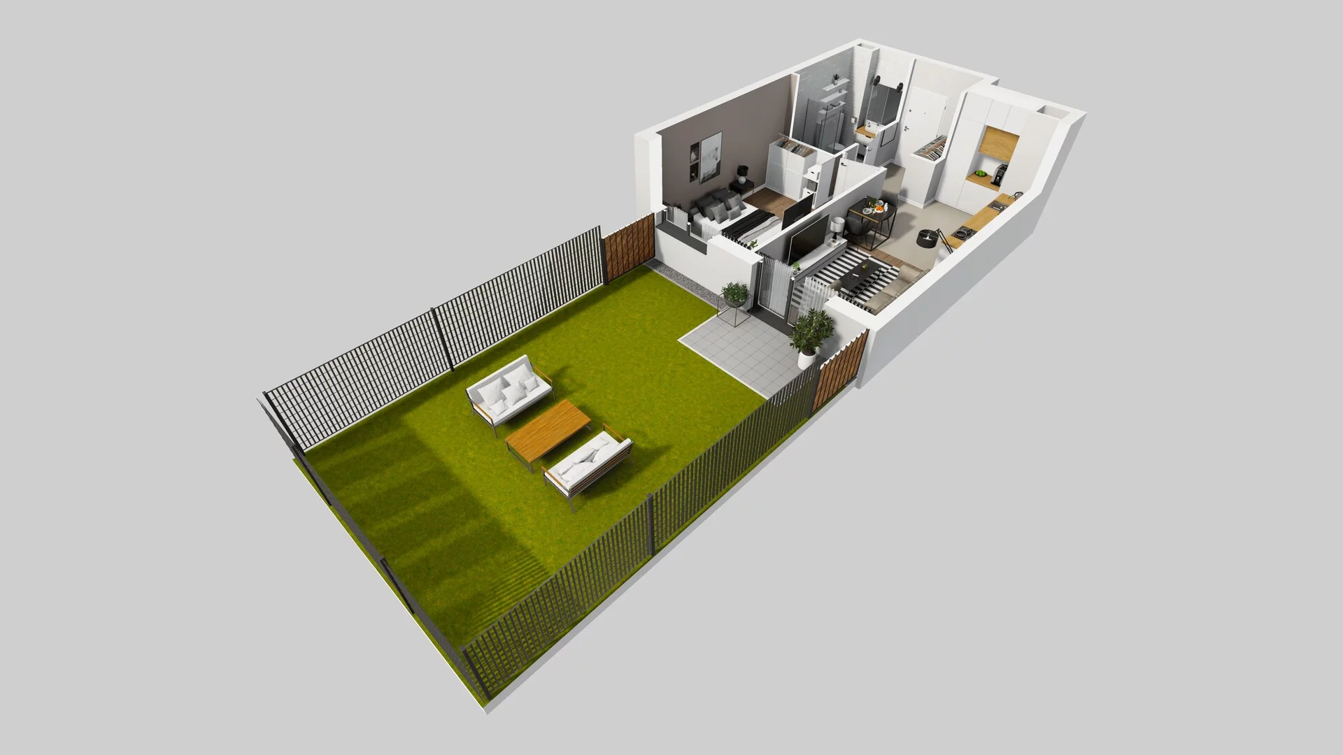 2 pokoje, mieszkanie 39,22 m², parter, oferta nr B/5, Osiedle Rapsodia 2, Wrocław, Karłowice-Różanka, Różanka, ul. Wołowska 5