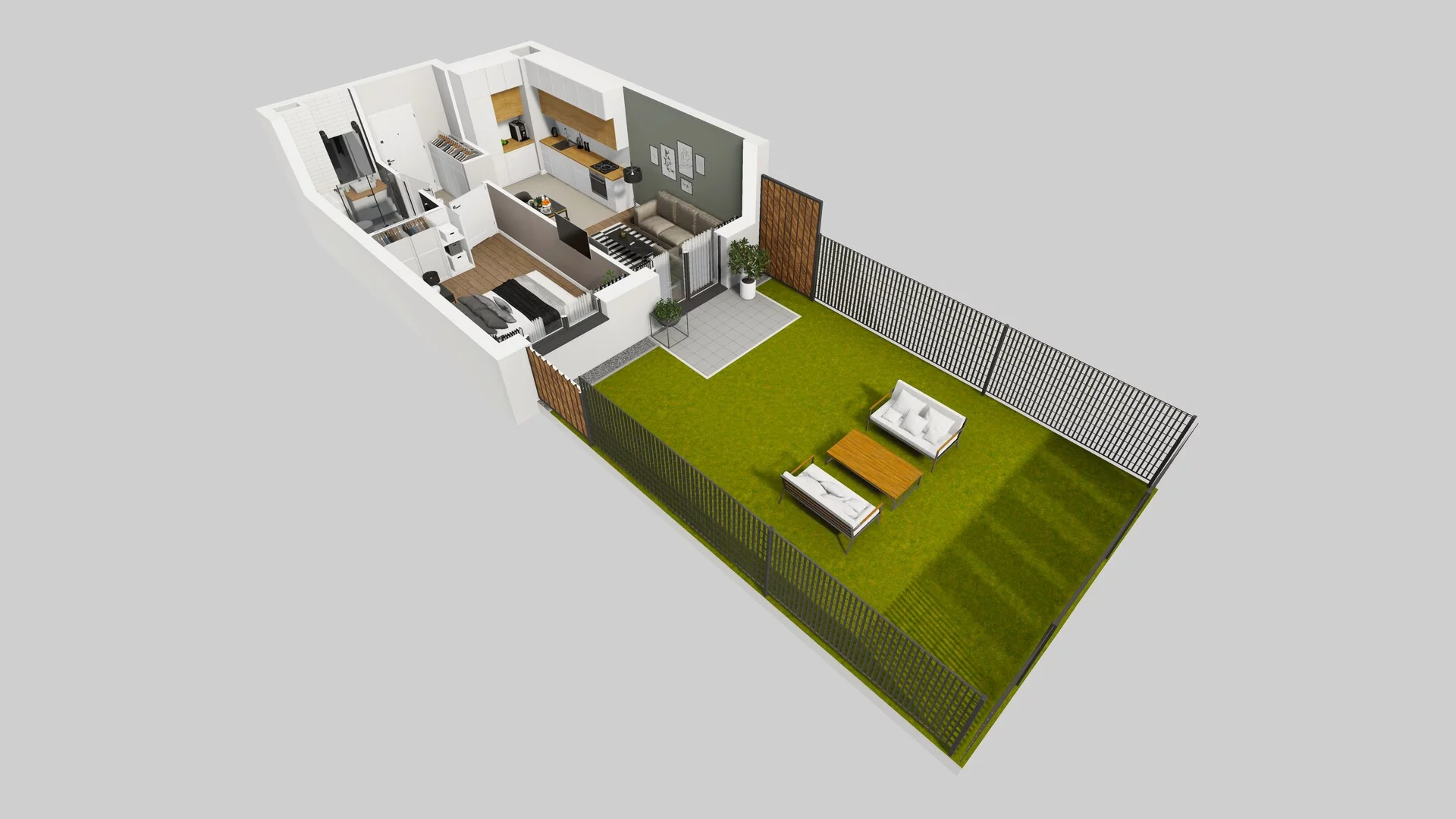 2 pokoje, mieszkanie 39,22 m², parter, oferta nr B/5, Osiedle Rapsodia 2, Wrocław, Karłowice-Różanka, Różanka, ul. Wołowska 5