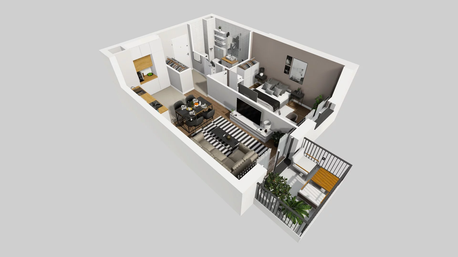 2 pokoje, mieszkanie 41,08 m², piętro 2, oferta nr B/16, Osiedle Rapsodia 2, Wrocław, Karłowice-Różanka, Różanka, ul. Wołowska 5