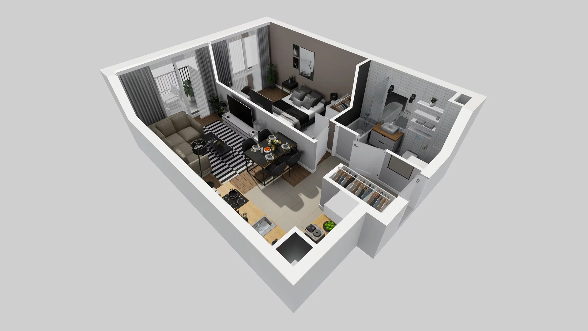 2 pokoje, mieszkanie 39,23 m², piętro 3, oferta nr B/23, Osiedle Rapsodia 2, Wrocław, Karłowice-Różanka, Różanka, ul. Wołowska 5