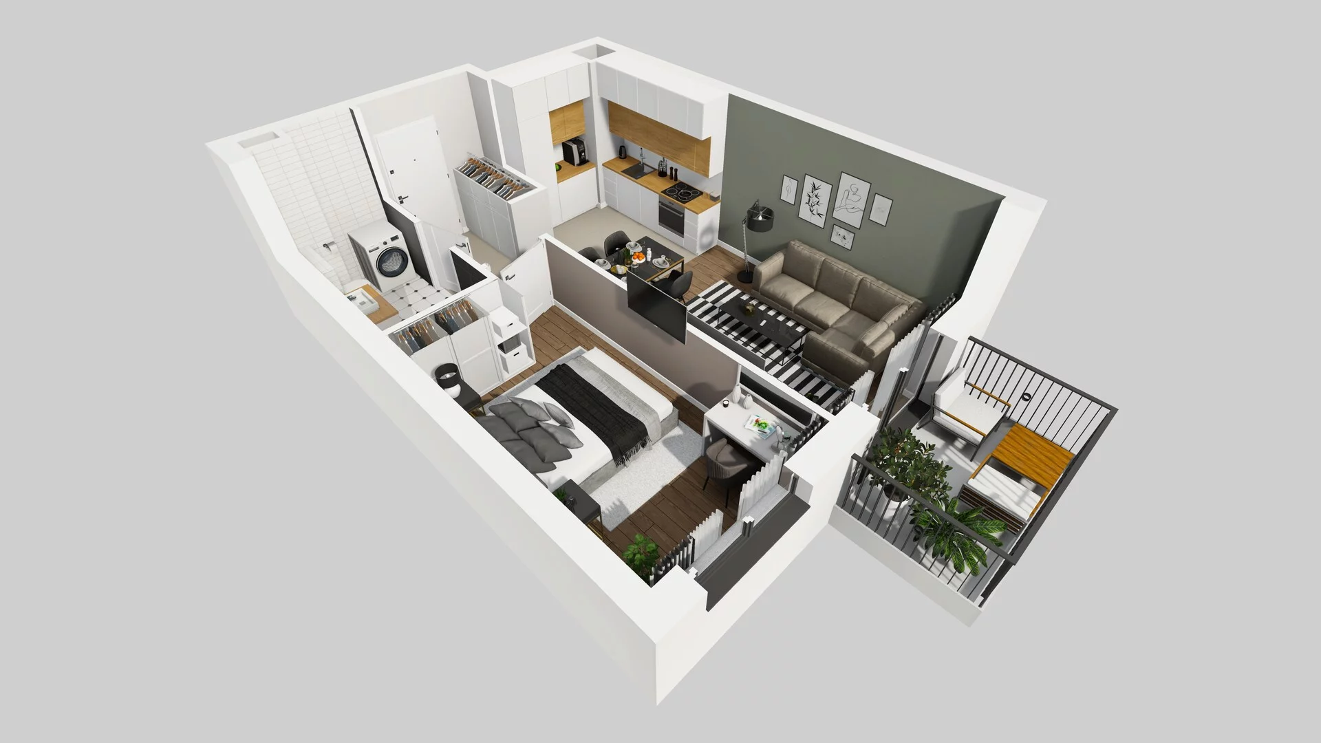 2 pokoje, mieszkanie 39,23 m², piętro 3, oferta nr B/23, Osiedle Rapsodia 2, Wrocław, Karłowice-Różanka, Różanka, ul. Wołowska 5