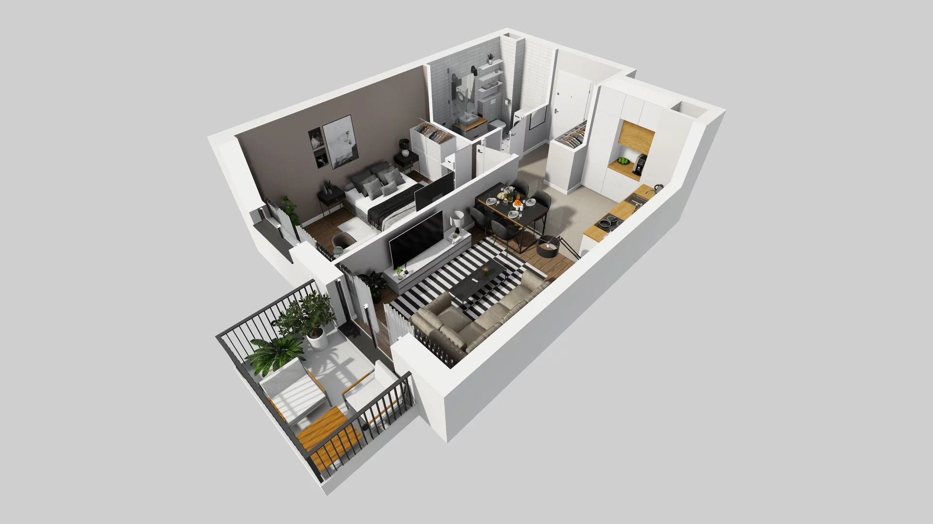 2 pokoje, mieszkanie 39,23 m², piętro 4, oferta nr B/29, Osiedle Rapsodia 2, Wrocław, Karłowice-Różanka, Różanka, ul. Wołowska 5