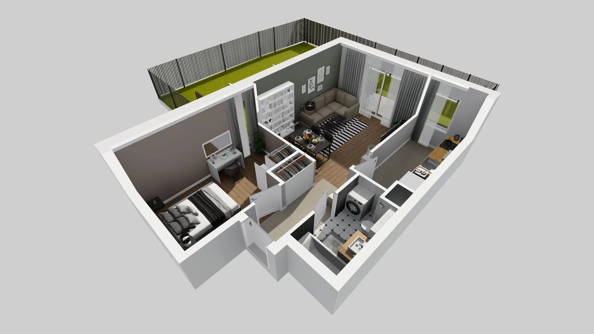 2 pokoje, mieszkanie 45,80 m², parter, oferta nr C/2, Osiedle Rapsodia 2, Wrocław, Karłowice-Różanka, Różanka, ul. Wołowska 5