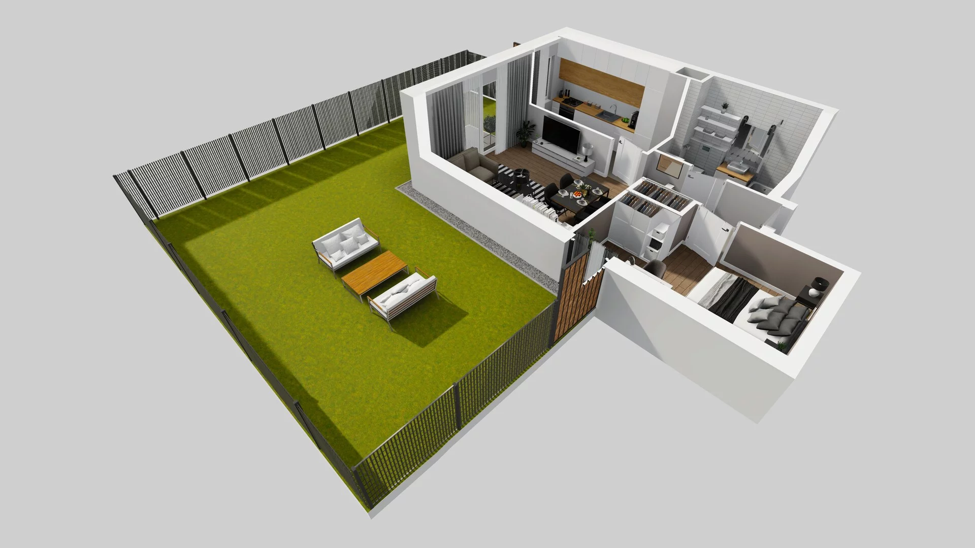 2 pokoje, mieszkanie 45,80 m², parter, oferta nr C/2, Osiedle Rapsodia 2, Wrocław, Karłowice-Różanka, Różanka, ul. Wołowska 5