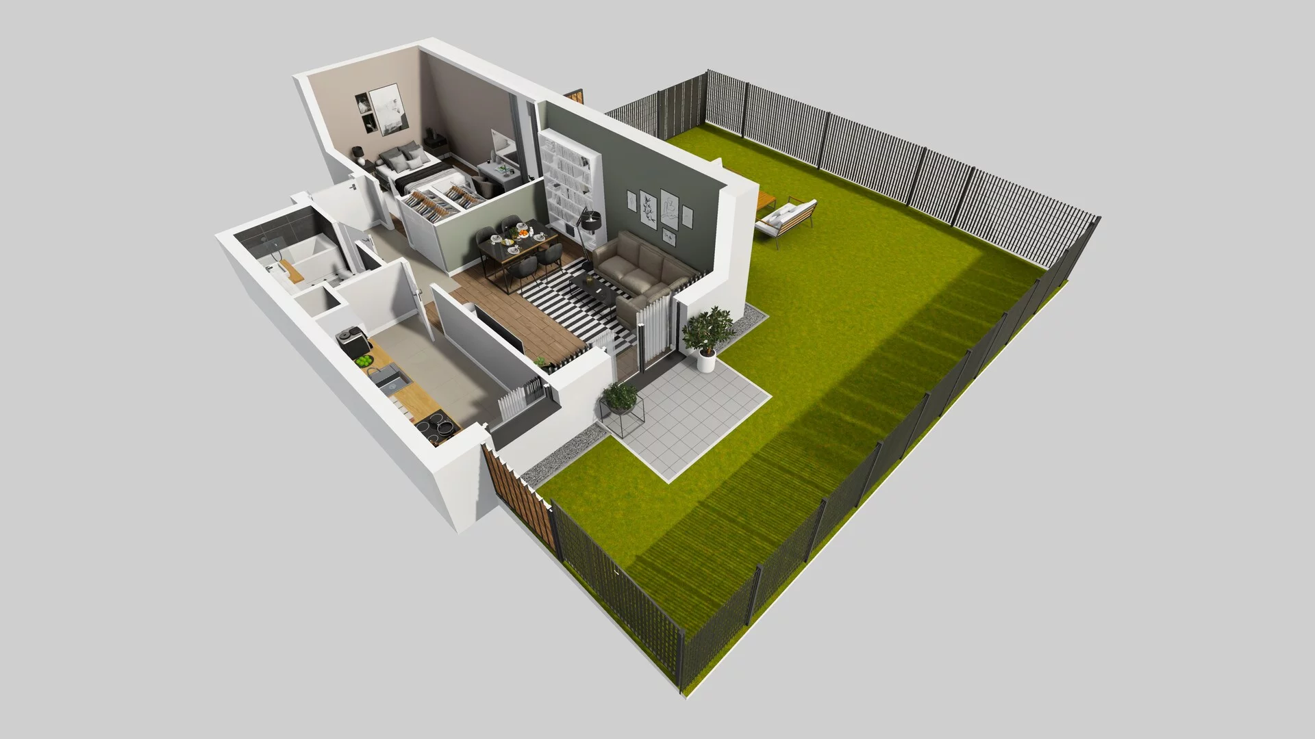 2 pokoje, mieszkanie 45,80 m², parter, oferta nr C/2, Osiedle Rapsodia 2, Wrocław, Karłowice-Różanka, Różanka, ul. Wołowska 5