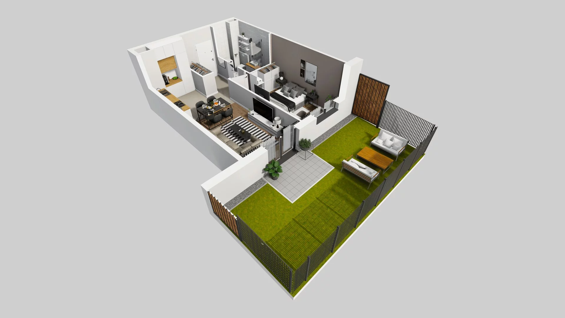 2 pokoje, mieszkanie 41,08 m², parter, oferta nr C/3, Osiedle Rapsodia 2, Wrocław, Karłowice-Różanka, Różanka, ul. Wołowska 5