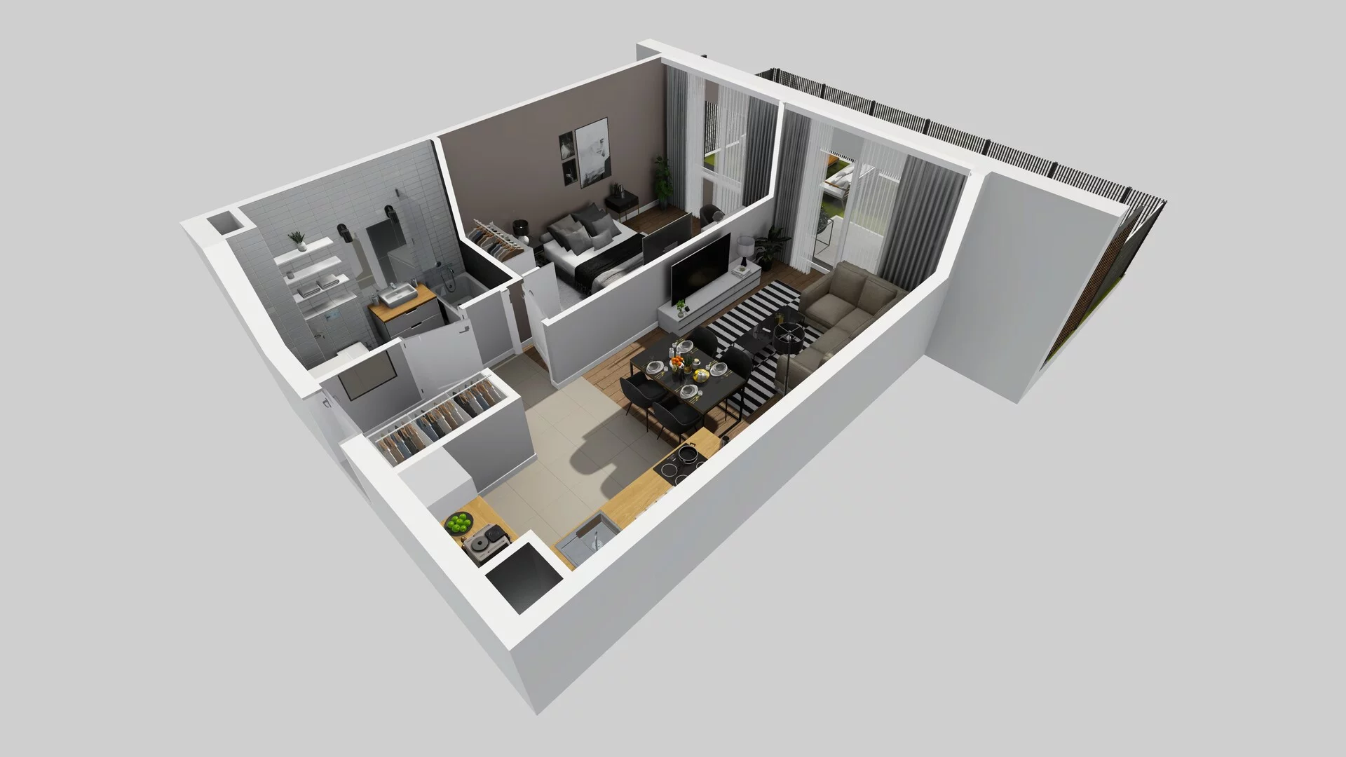 2 pokoje, mieszkanie 41,08 m², parter, oferta nr C/3, Osiedle Rapsodia 2, Wrocław, Karłowice-Różanka, Różanka, ul. Wołowska 5
