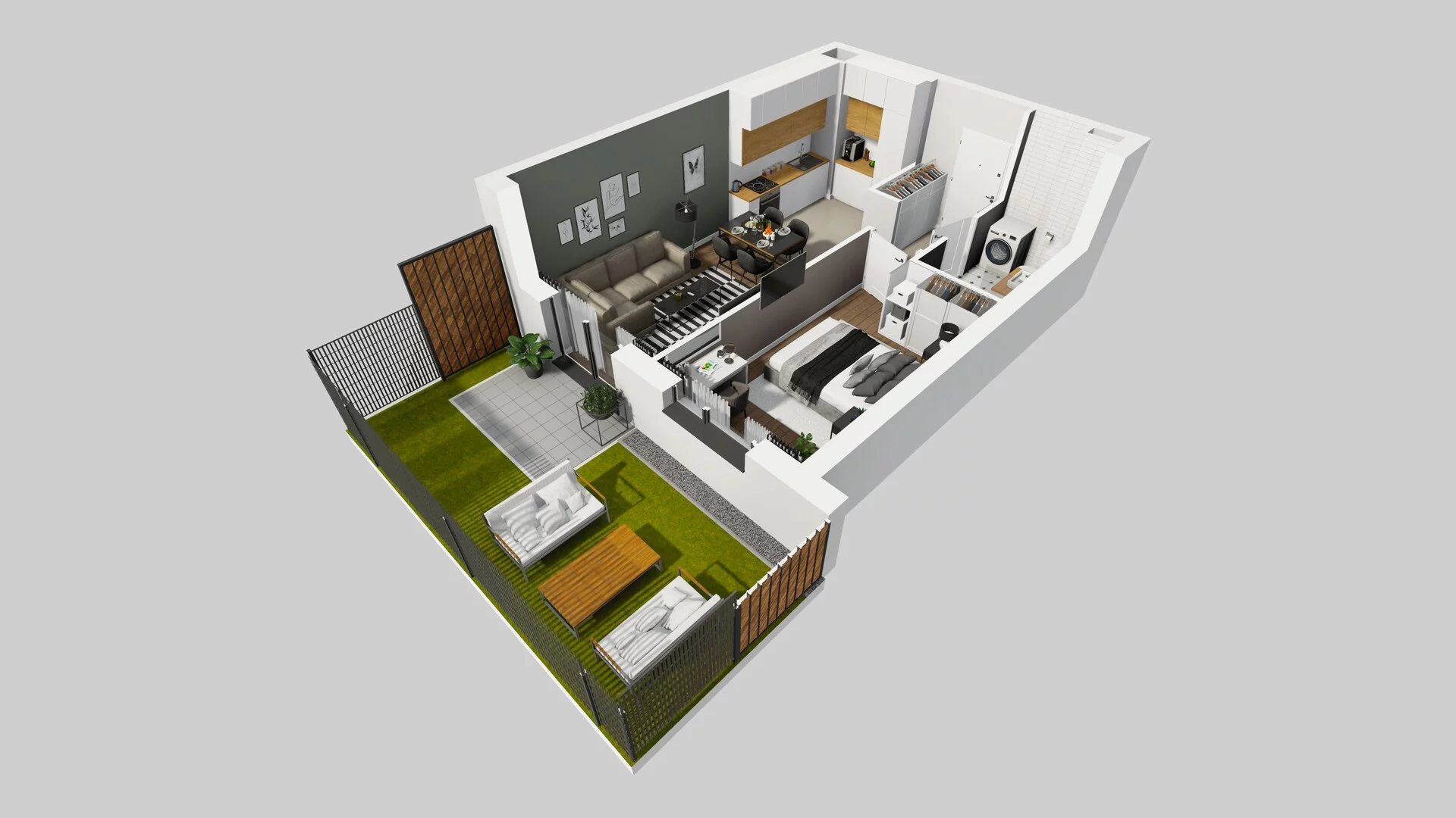 2 pokoje, mieszkanie 41,08 m², parter, oferta nr C/5, Osiedle Rapsodia 2, Wrocław, Karłowice-Różanka, Różanka, ul. Wołowska 5