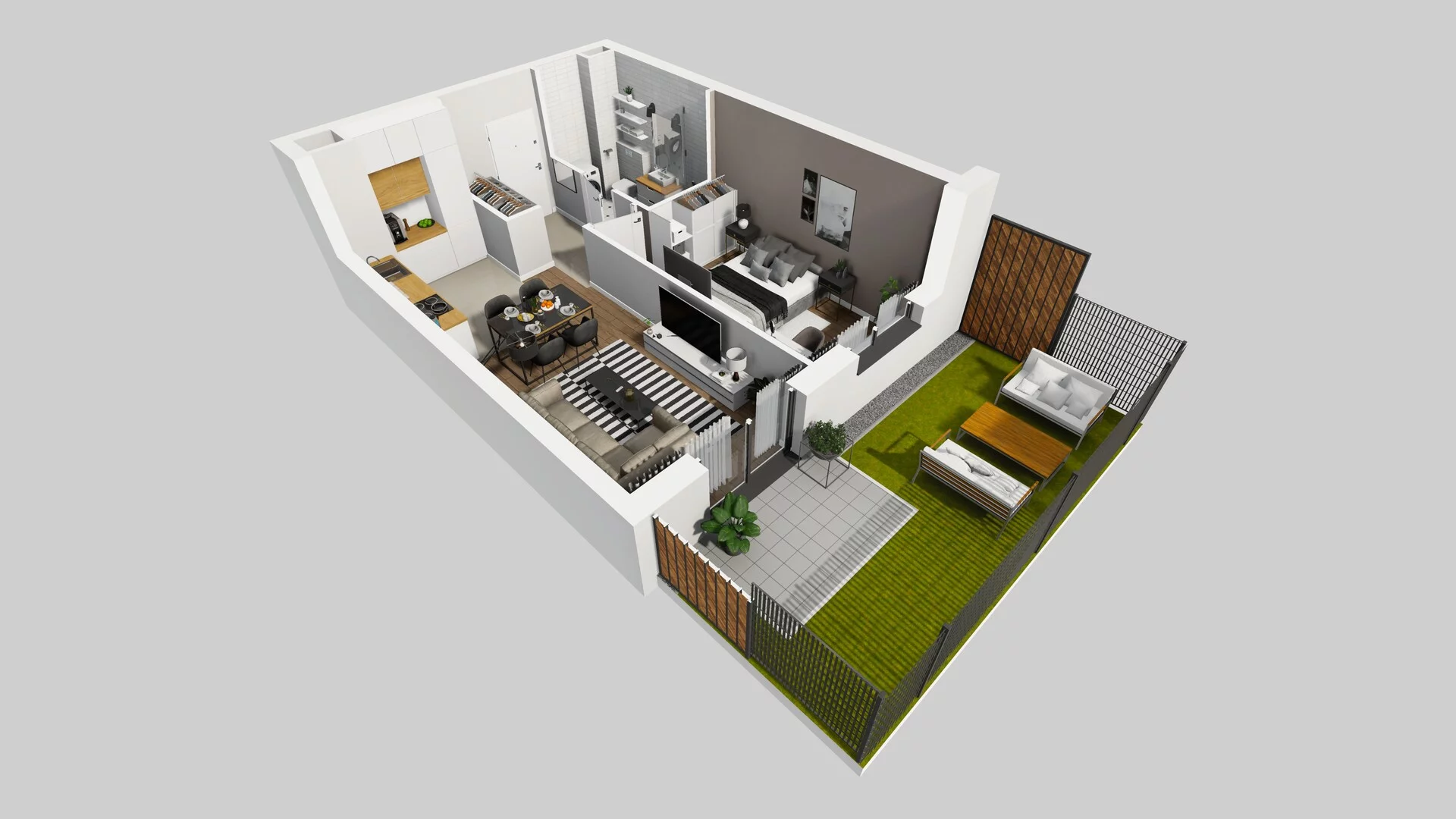 2 pokoje, mieszkanie 41,08 m², parter, oferta nr C/5, Osiedle Rapsodia 2, Wrocław, Karłowice-Różanka, Różanka, ul. Wołowska 5