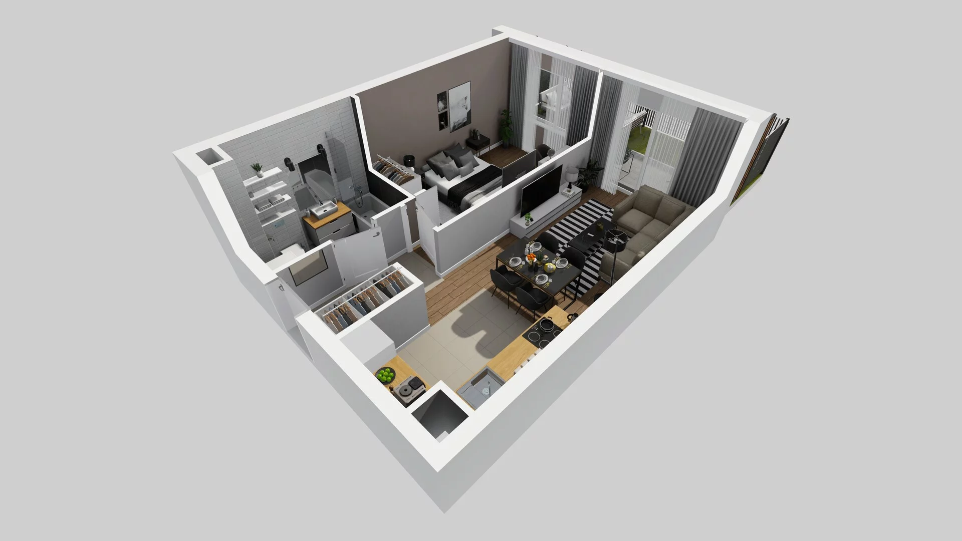 2 pokoje, mieszkanie 41,08 m², parter, oferta nr C/5, Osiedle Rapsodia 2, Wrocław, Karłowice-Różanka, Różanka, ul. Wołowska 5