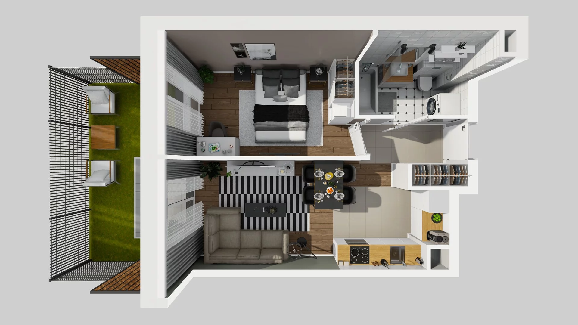 2 pokoje, mieszkanie 39,23 m², parter, oferta nr C/6, Osiedle Rapsodia 2, Wrocław, Karłowice-Różanka, Różanka, ul. Wołowska 5