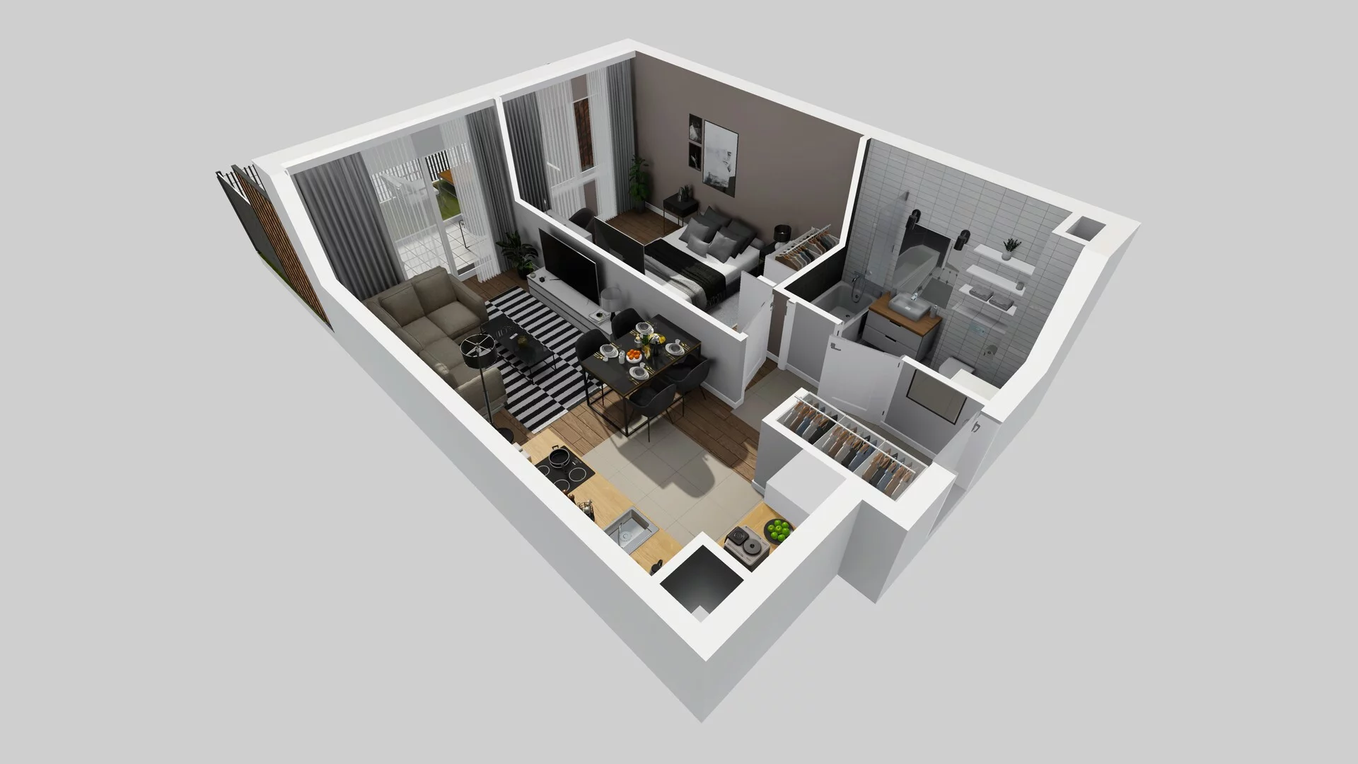 2 pokoje, mieszkanie 39,23 m², parter, oferta nr C/6, Osiedle Rapsodia 2, Wrocław, Karłowice-Różanka, Różanka, ul. Wołowska 5
