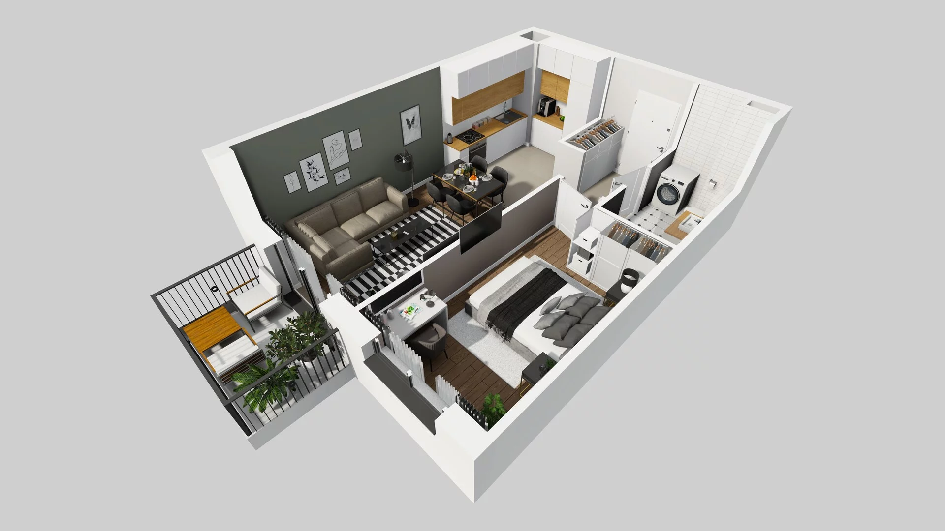 2 pokoje, mieszkanie 41,08 m², piętro 3, oferta nr C/24, Osiedle Rapsodia 2, Wrocław, Karłowice-Różanka, Różanka, ul. Wołowska 5