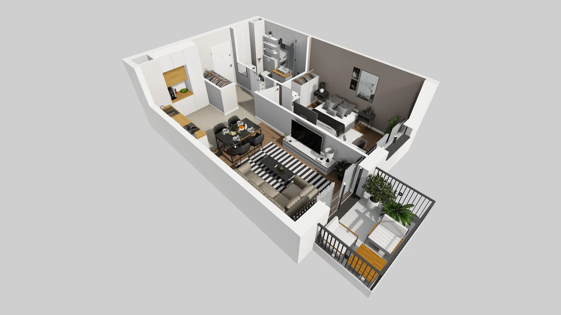 2 pokoje, mieszkanie 41,08 m², piętro 3, oferta nr C/24, Osiedle Rapsodia 2, Wrocław, Karłowice-Różanka, Różanka, ul. Wołowska 5