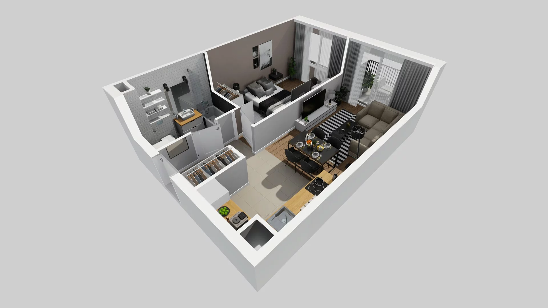 2 pokoje, mieszkanie 41,08 m², piętro 3, oferta nr C/24, Osiedle Rapsodia 2, Wrocław, Karłowice-Różanka, Różanka, ul. Wołowska 5