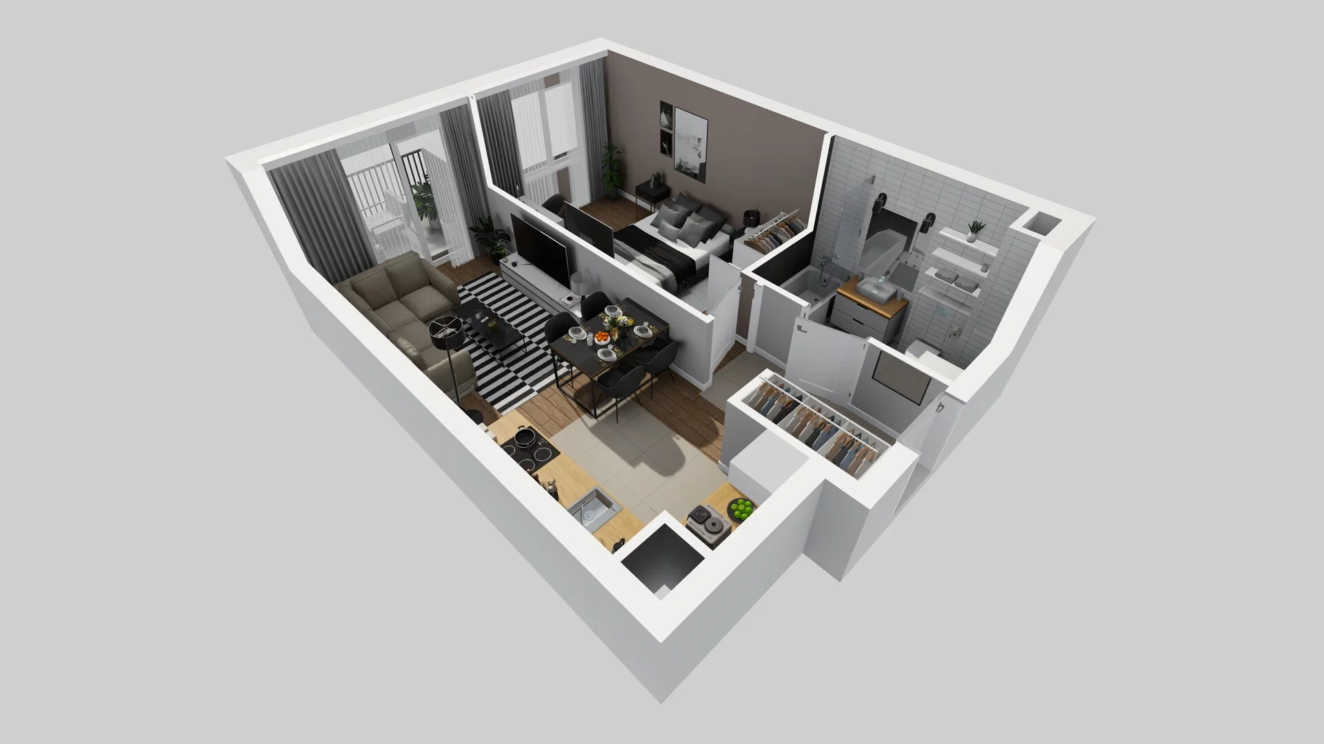 2 pokoje, mieszkanie 39,23 m², piętro 3, oferta nr C/27, Osiedle Rapsodia 2, Wrocław, Karłowice-Różanka, Różanka, ul. Wołowska 5