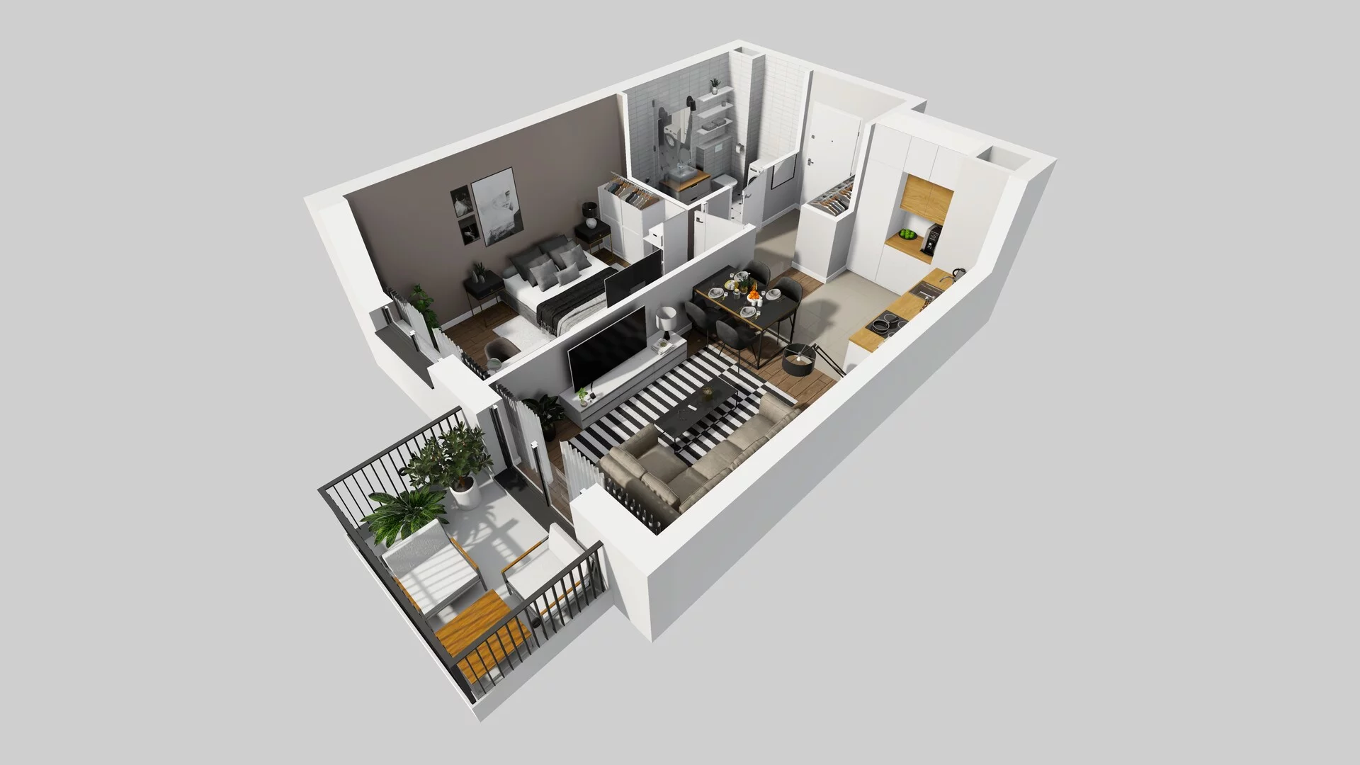 2 pokoje, mieszkanie 39,23 m², piętro 3, oferta nr C/27, Osiedle Rapsodia 2, Wrocław, Karłowice-Różanka, Różanka, ul. Wołowska 5