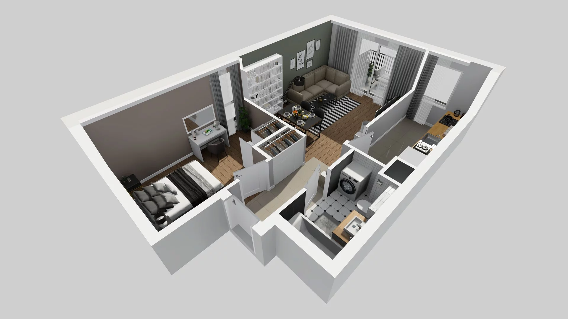 2 pokoje, mieszkanie 45,80 m², piętro 4, oferta nr C/30, Osiedle Rapsodia 2, Wrocław, Karłowice-Różanka, Różanka, ul. Wołowska 5