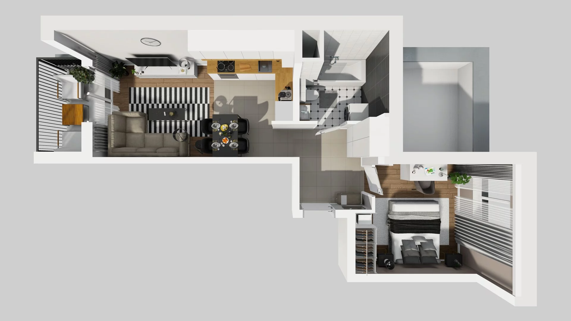 2 pokoje, mieszkanie 41,40 m², piętro 5, oferta nr C/41, Osiedle Rapsodia 2, Wrocław, Karłowice-Różanka, Różanka, ul. Wołowska 5