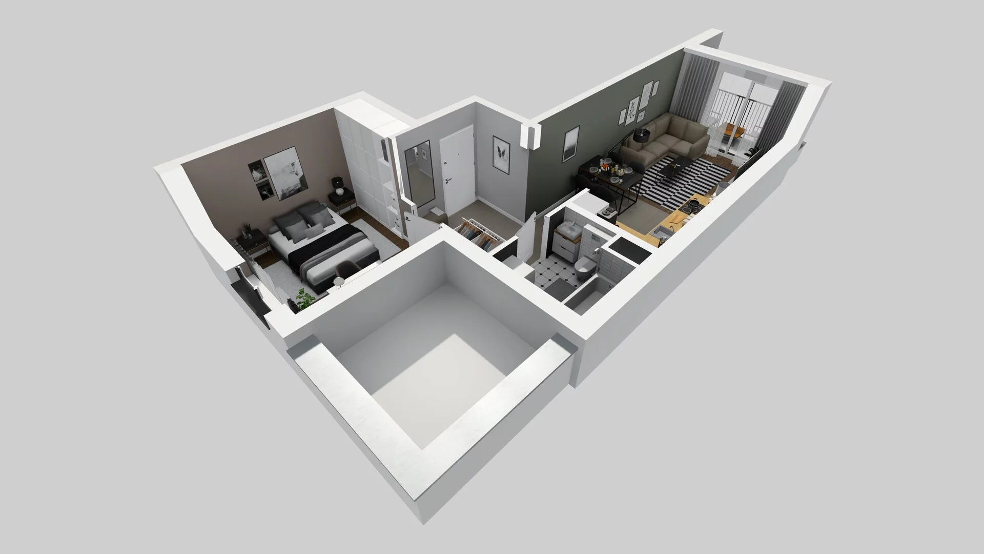 2 pokoje, mieszkanie 41,40 m², piętro 5, oferta nr C/41, Osiedle Rapsodia 2, Wrocław, Karłowice-Różanka, Różanka, ul. Wołowska 5