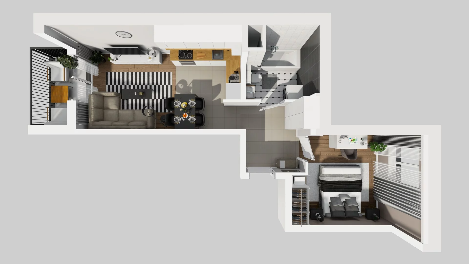 2 pokoje, mieszkanie 41,40 m², piętro 6, oferta nr C/47, Osiedle Rapsodia 2, Wrocław, Karłowice-Różanka, Różanka, ul. Wołowska 5