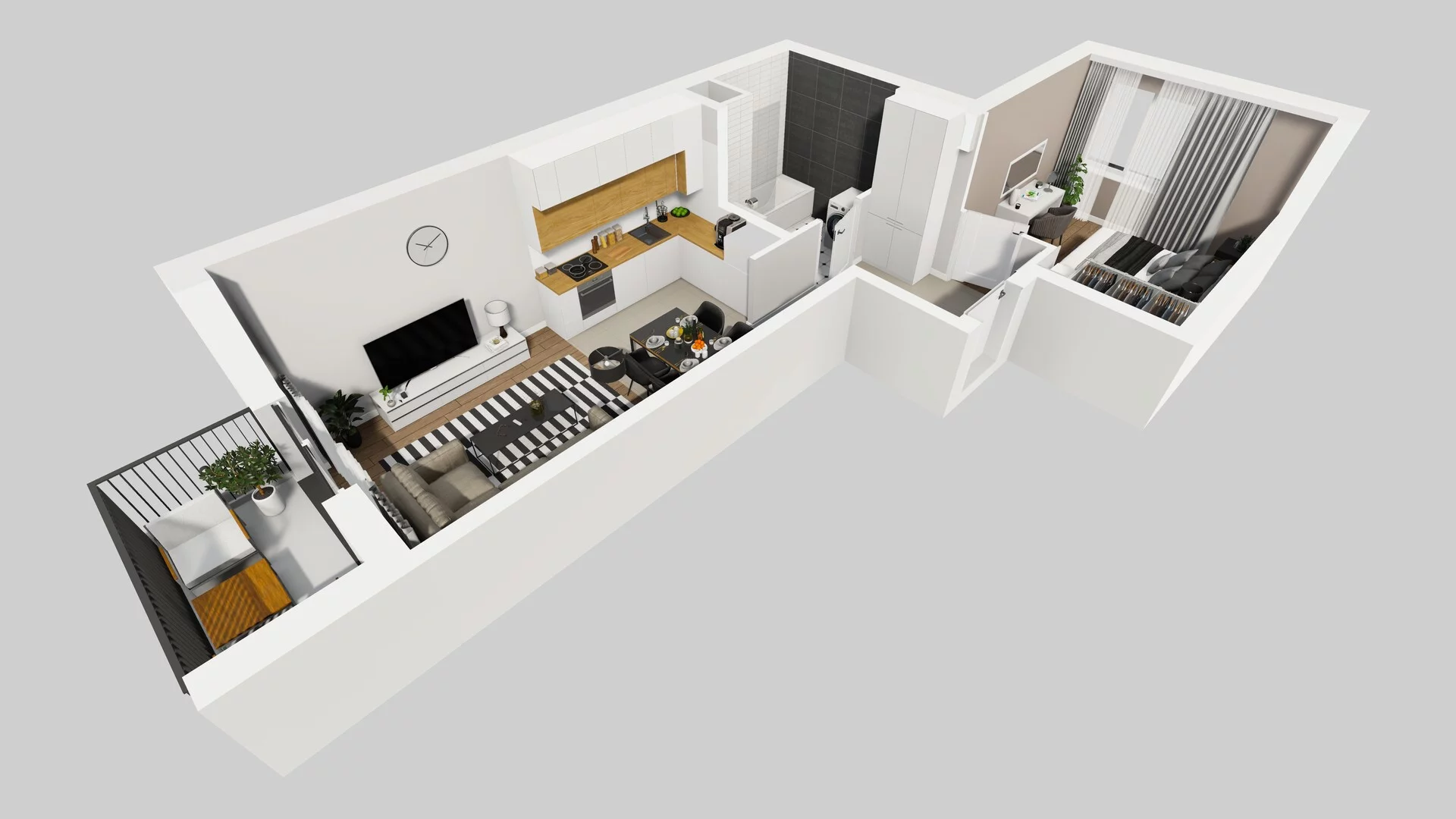 2 pokoje, mieszkanie 41,40 m², piętro 6, oferta nr C/47, Osiedle Rapsodia 2, Wrocław, Karłowice-Różanka, Różanka, ul. Wołowska 5