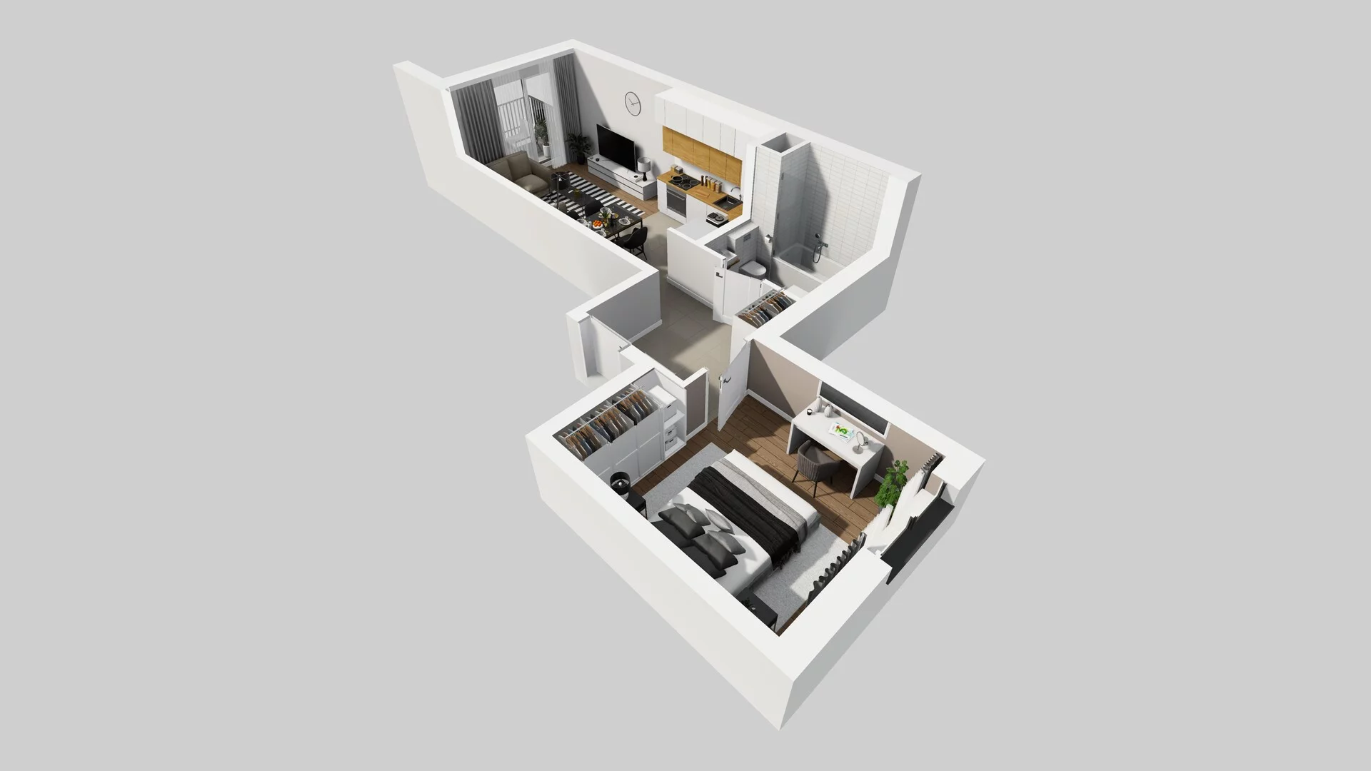 2 pokoje, mieszkanie 41,40 m², piętro 6, oferta nr C/47, Osiedle Rapsodia 2, Wrocław, Karłowice-Różanka, Różanka, ul. Wołowska 5