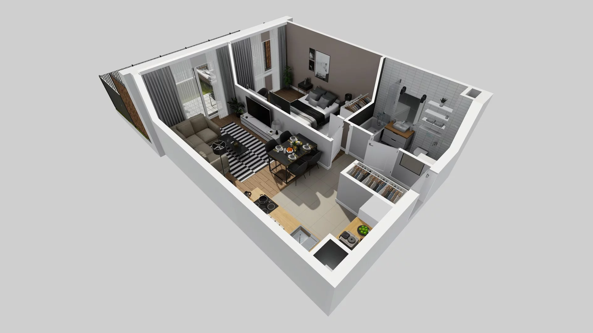 2 pokoje, mieszkanie 42,59 m², parter, oferta nr D/2, Osiedle Rapsodia 2, Wrocław, Karłowice-Różanka, Różanka, ul. Wołowska 5