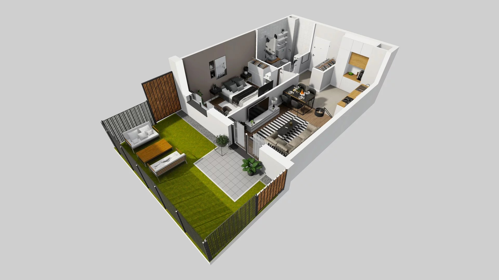 2 pokoje, mieszkanie 42,59 m², parter, oferta nr D/2, Osiedle Rapsodia 2, Wrocław, Karłowice-Różanka, Różanka, ul. Wołowska 5