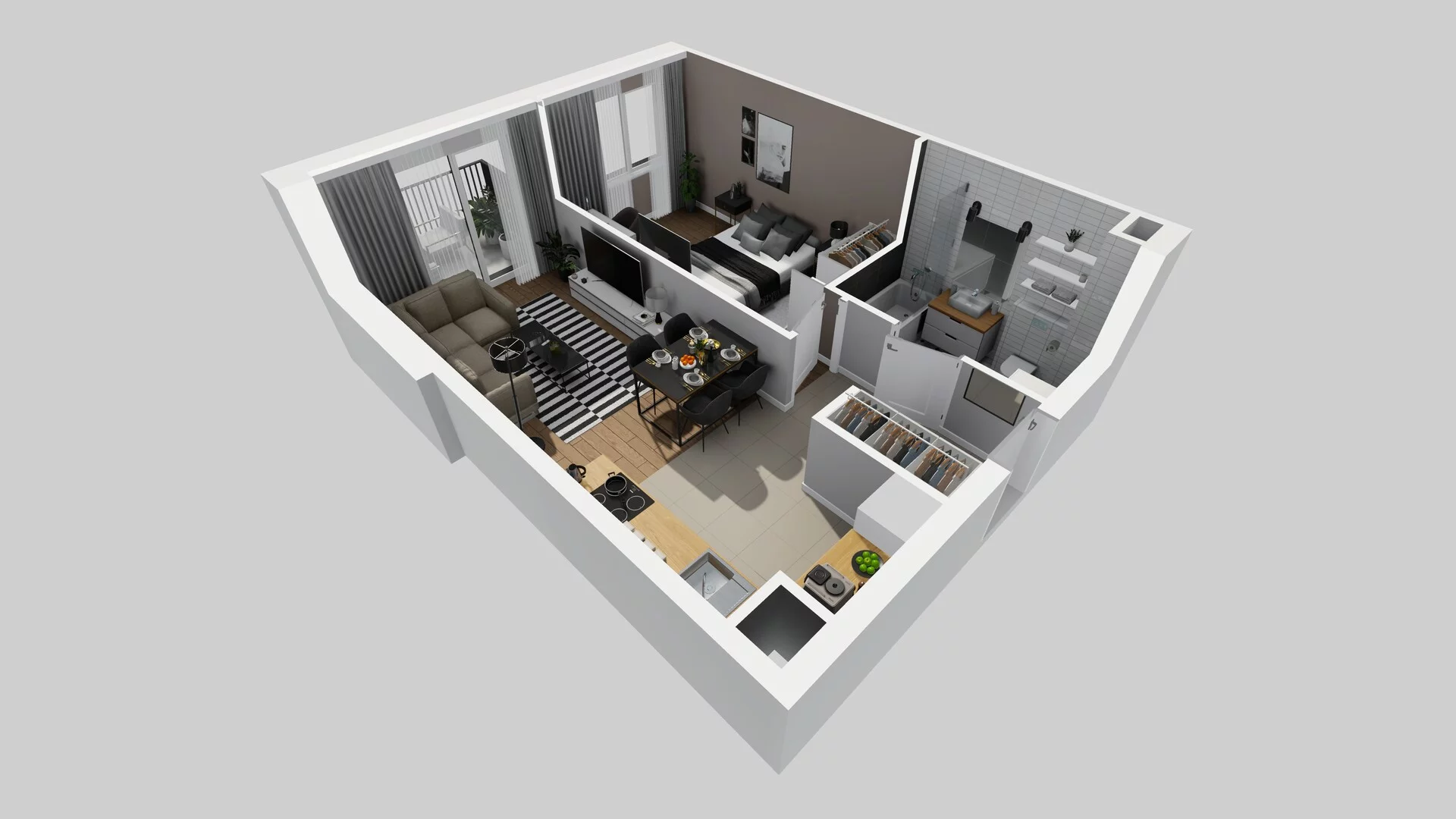 2 pokoje, mieszkanie 42,59 m², piętro 4, oferta nr D/26, Osiedle Rapsodia 2, Wrocław, Karłowice-Różanka, Różanka, ul. Wołowska 5