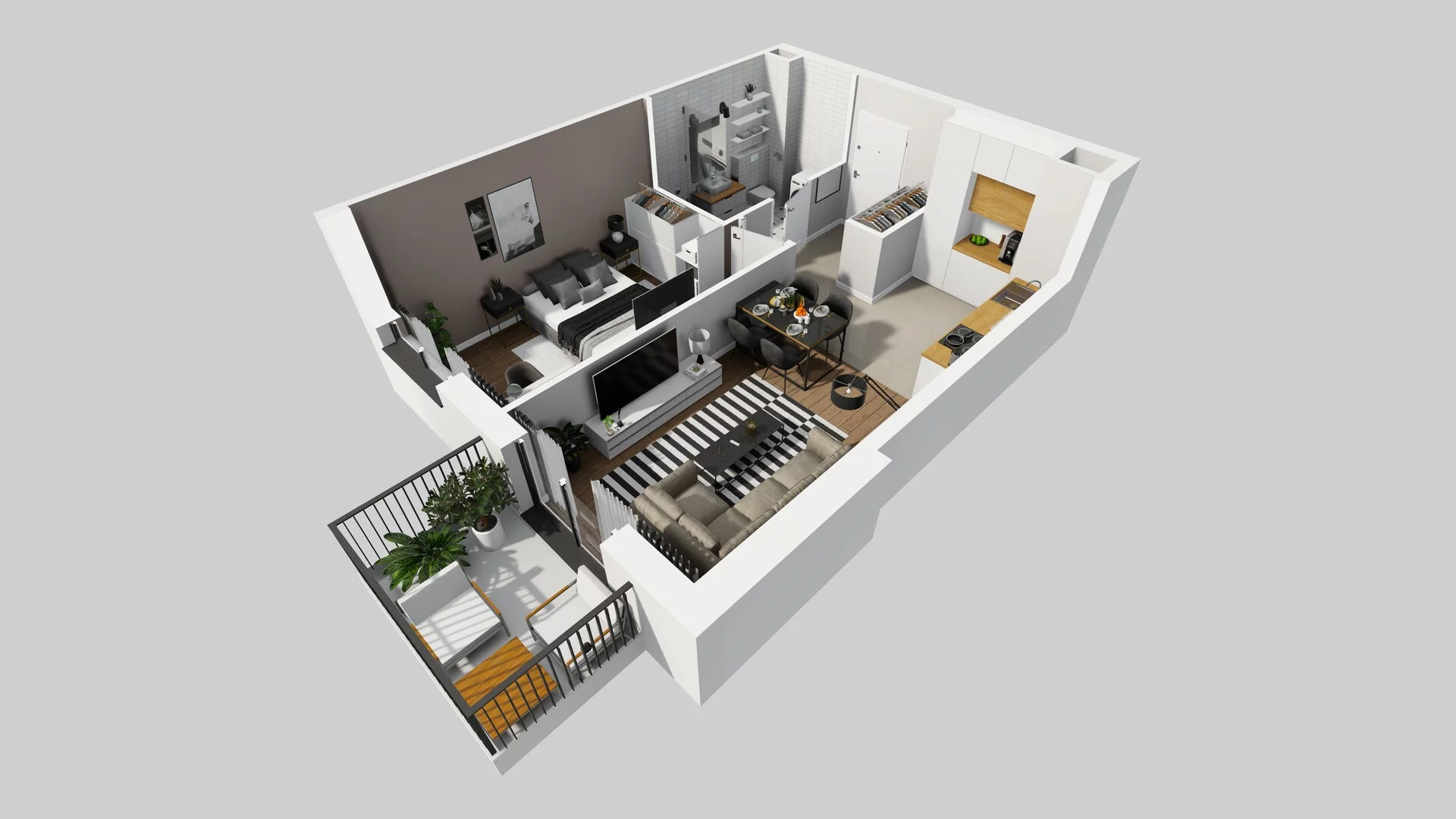 2 pokoje, mieszkanie 42,59 m², piętro 4, oferta nr D/26, Osiedle Rapsodia 2, Wrocław, Karłowice-Różanka, Różanka, ul. Wołowska 5