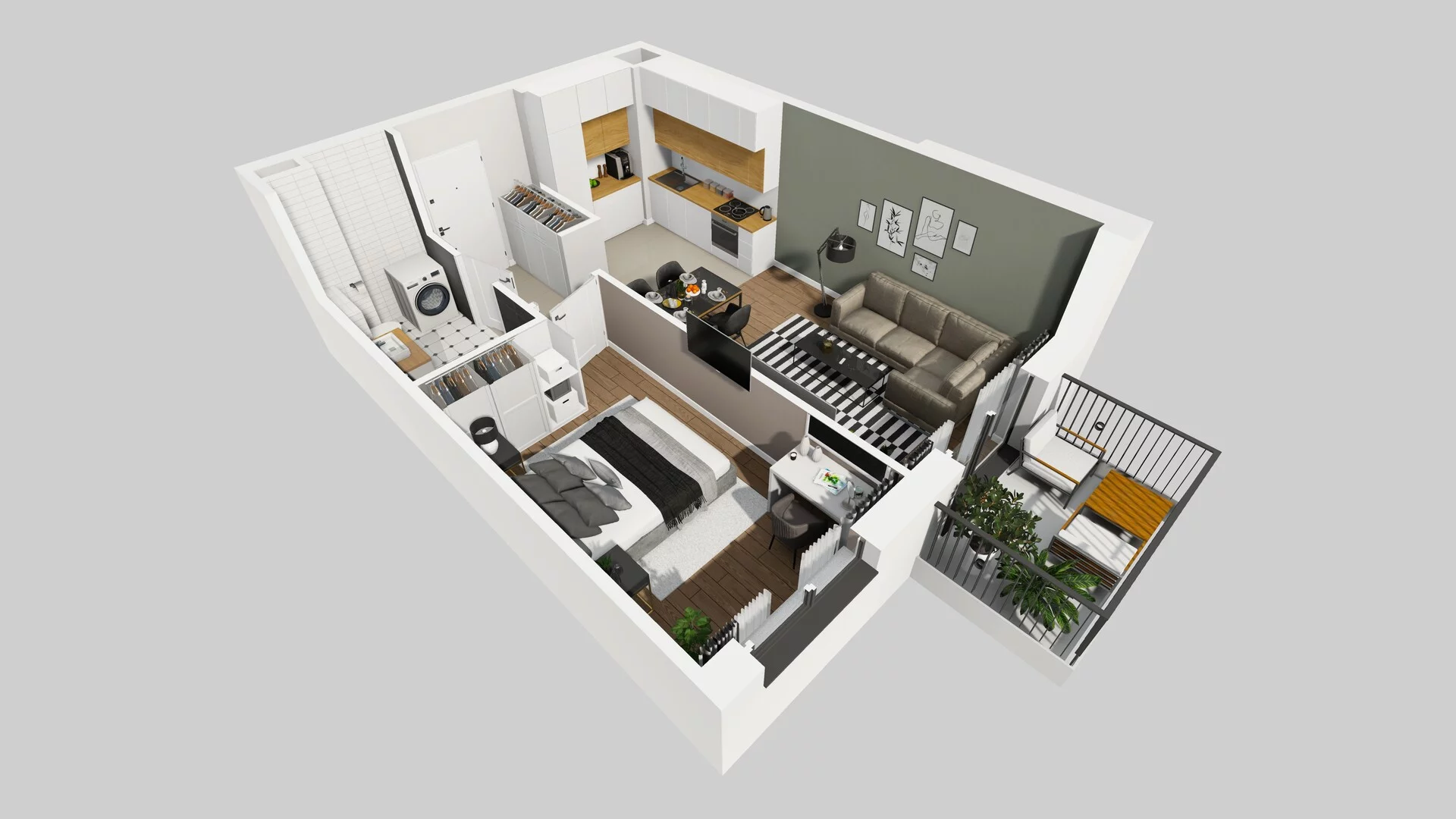 2 pokoje, mieszkanie 42,59 m², piętro 4, oferta nr D/26, Osiedle Rapsodia 2, Wrocław, Karłowice-Różanka, Różanka, ul. Wołowska 5