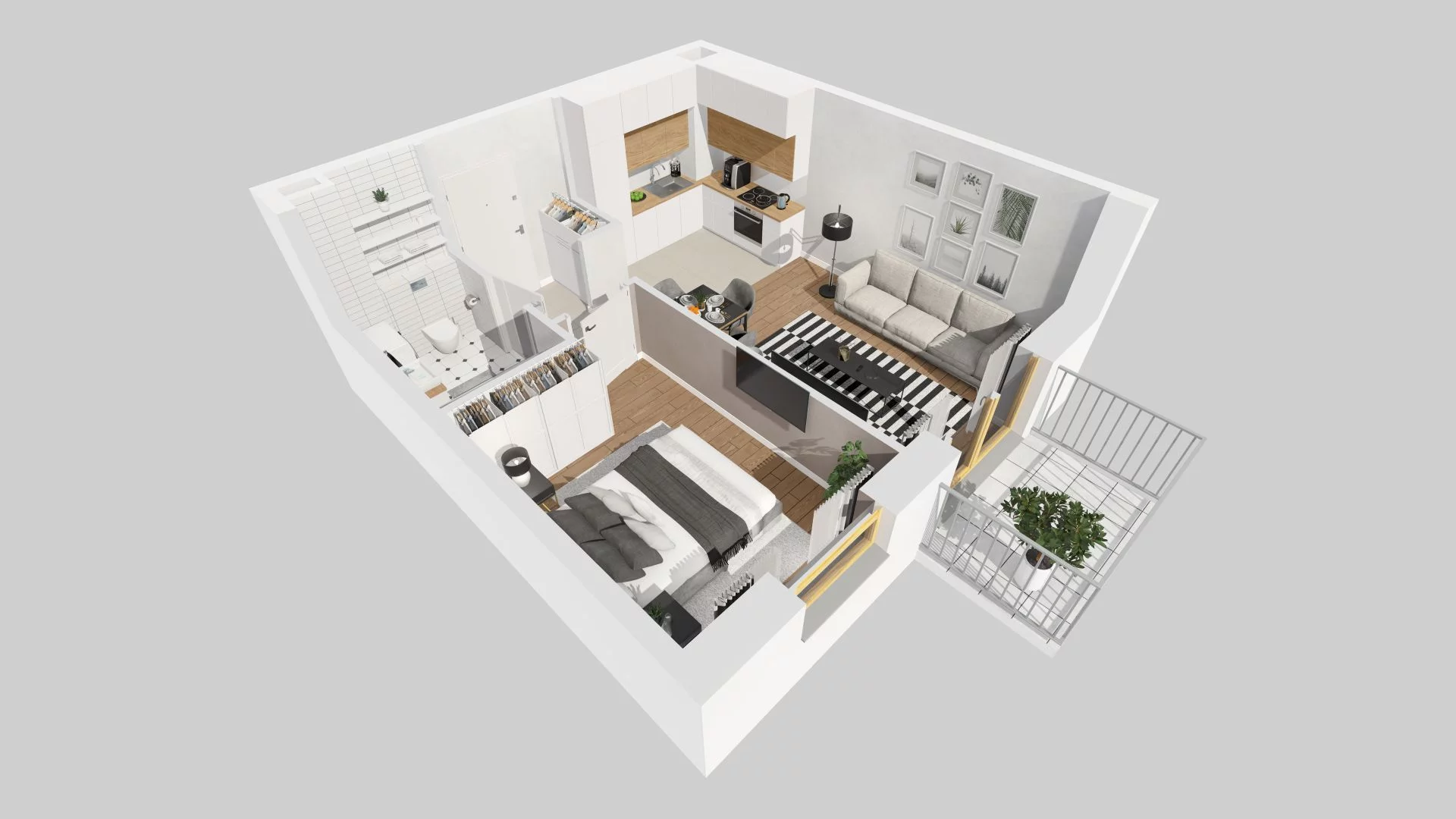 2 pokoje, mieszkanie 36,36 m², piętro 2, oferta nr A/74, Osiedle Zielna 4, Wrocław, Psie Pole-Zawidawie, Psie Pole, ul. Zielna / Bylinowa