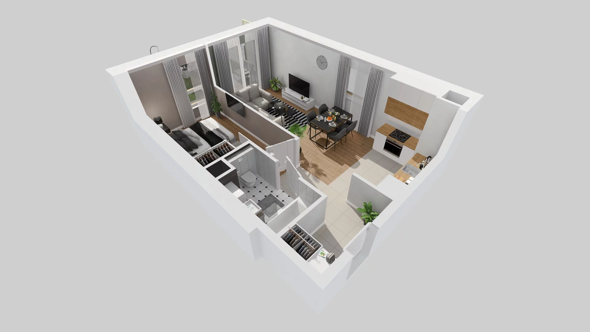 2 pokoje, mieszkanie 42,75 m², parter, oferta nr A/5, Osiedle Zielna 4.2, Wrocław, Psie Pole-Zawidawie, Psie Pole, ul. Zielna
