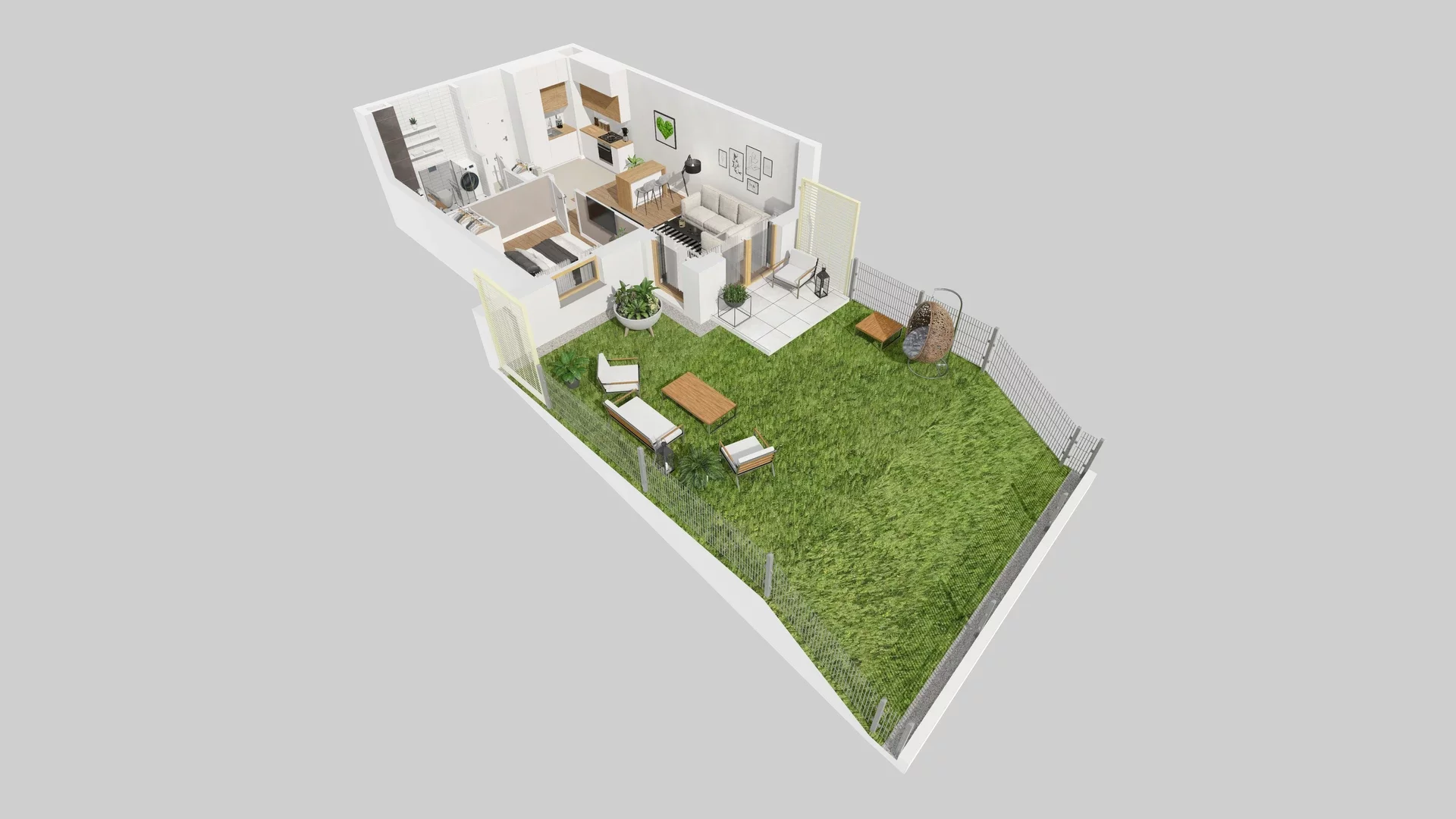 2 pokoje, mieszkanie 40,34 m², parter, oferta nr B/4, Osiedle Zielna 4.2, Wrocław, Psie Pole-Zawidawie, Psie Pole, ul. Zielna
