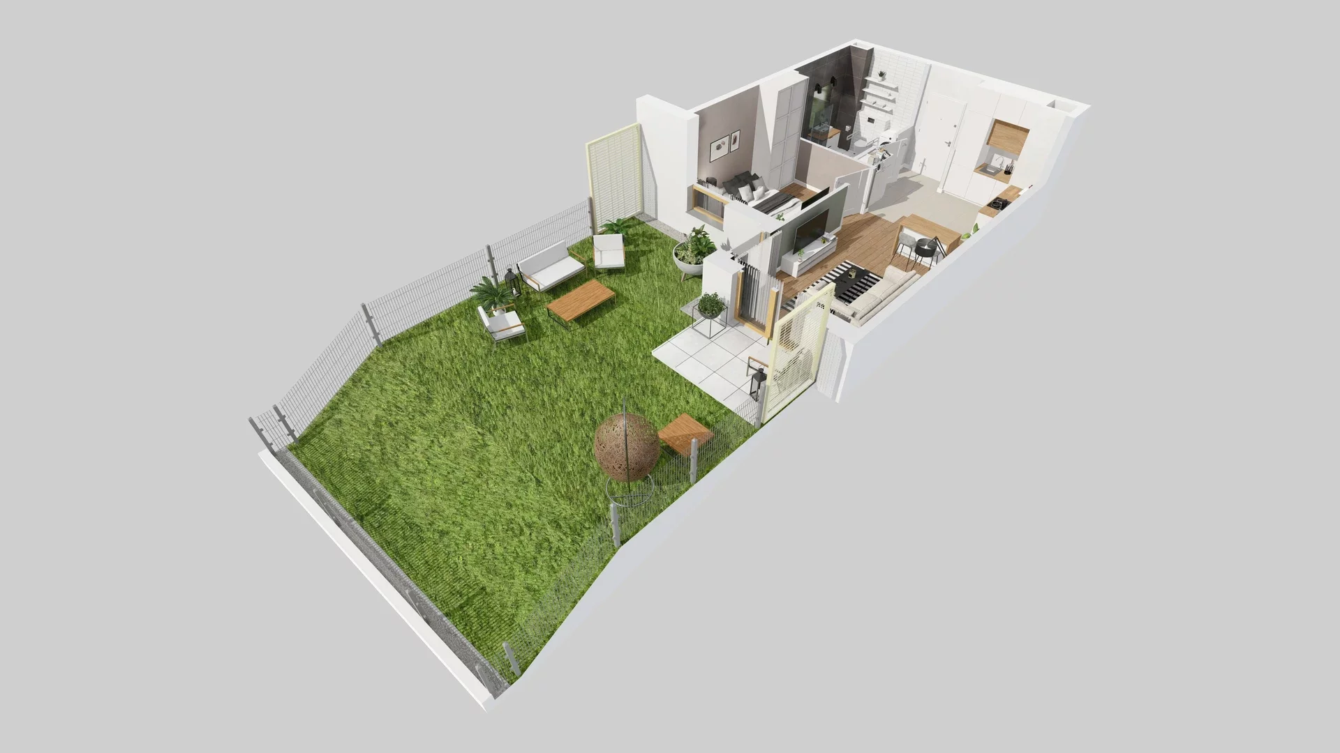 2 pokoje, mieszkanie 40,34 m², parter, oferta nr B/4, Osiedle Zielna 4.2, Wrocław, Psie Pole-Zawidawie, Psie Pole, ul. Zielna