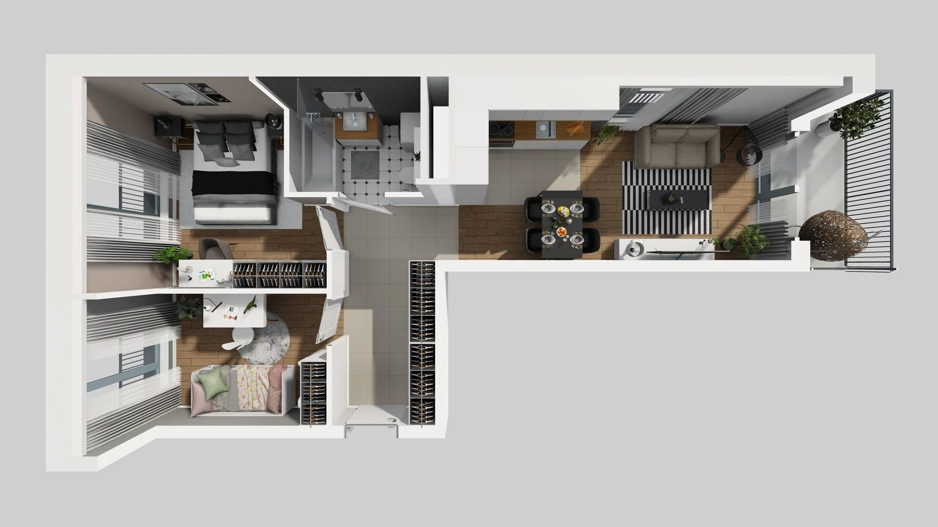 3 pokoje, mieszkanie 52,61 m², piętro 1, oferta nr G/1, Osiedle Górka Narodowa, Kraków, Prądnik Biały, Górka Narodowa, ul. Andrzeja Zauchy