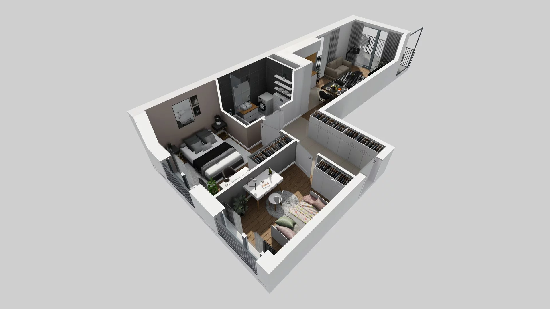 3 pokoje, mieszkanie 52,61 m², piętro 1, oferta nr G/1, Osiedle Górka Narodowa, Kraków, Prądnik Biały, Górka Narodowa, ul. Andrzeja Zauchy