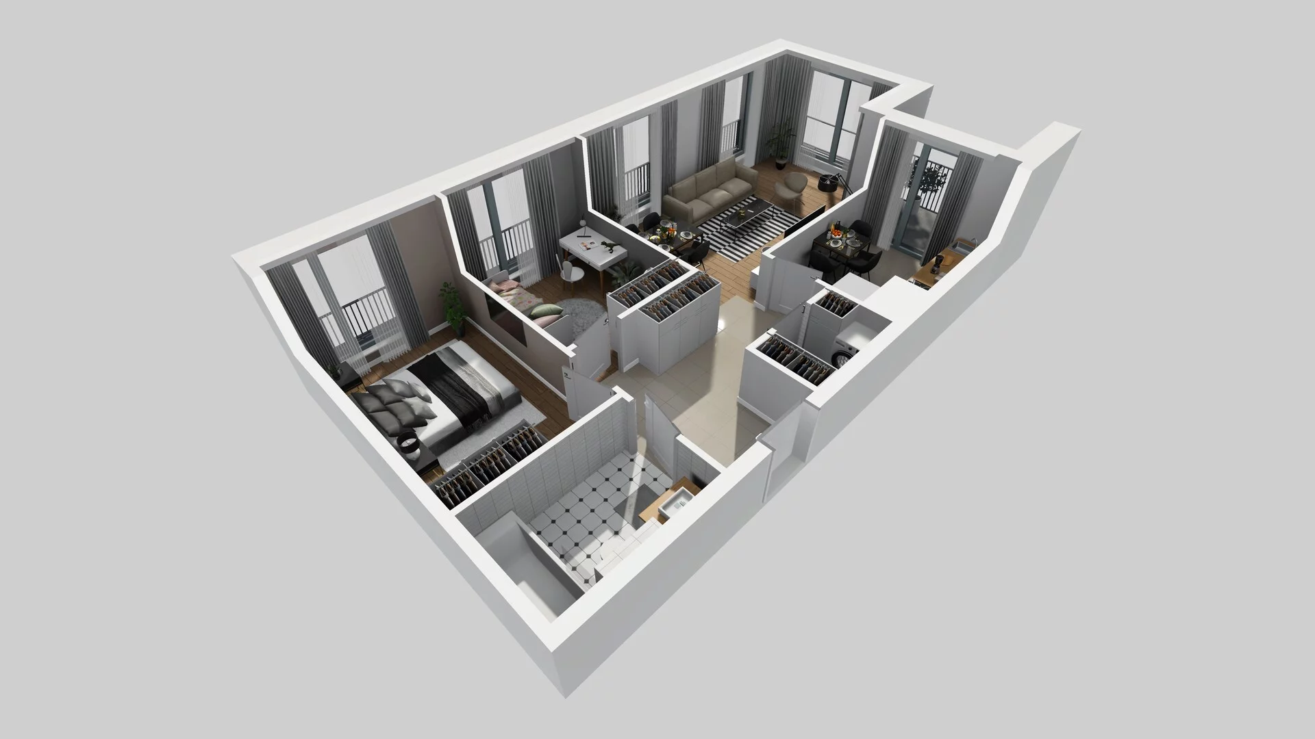 3 pokoje, mieszkanie 65,73 m², piętro 1, oferta nr I/3, Osiedle Górka Narodowa, Kraków, Prądnik Biały, Górka Narodowa, ul. Andrzeja Zauchy