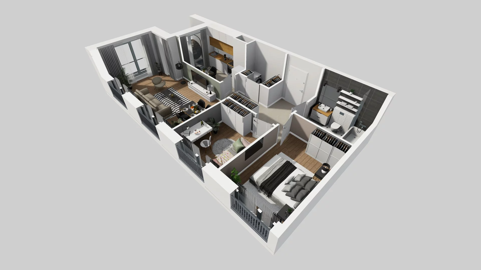 3 pokoje, mieszkanie 65,73 m², piętro 1, oferta nr I/3, Osiedle Górka Narodowa, Kraków, Prądnik Biały, Górka Narodowa, ul. Andrzeja Zauchy