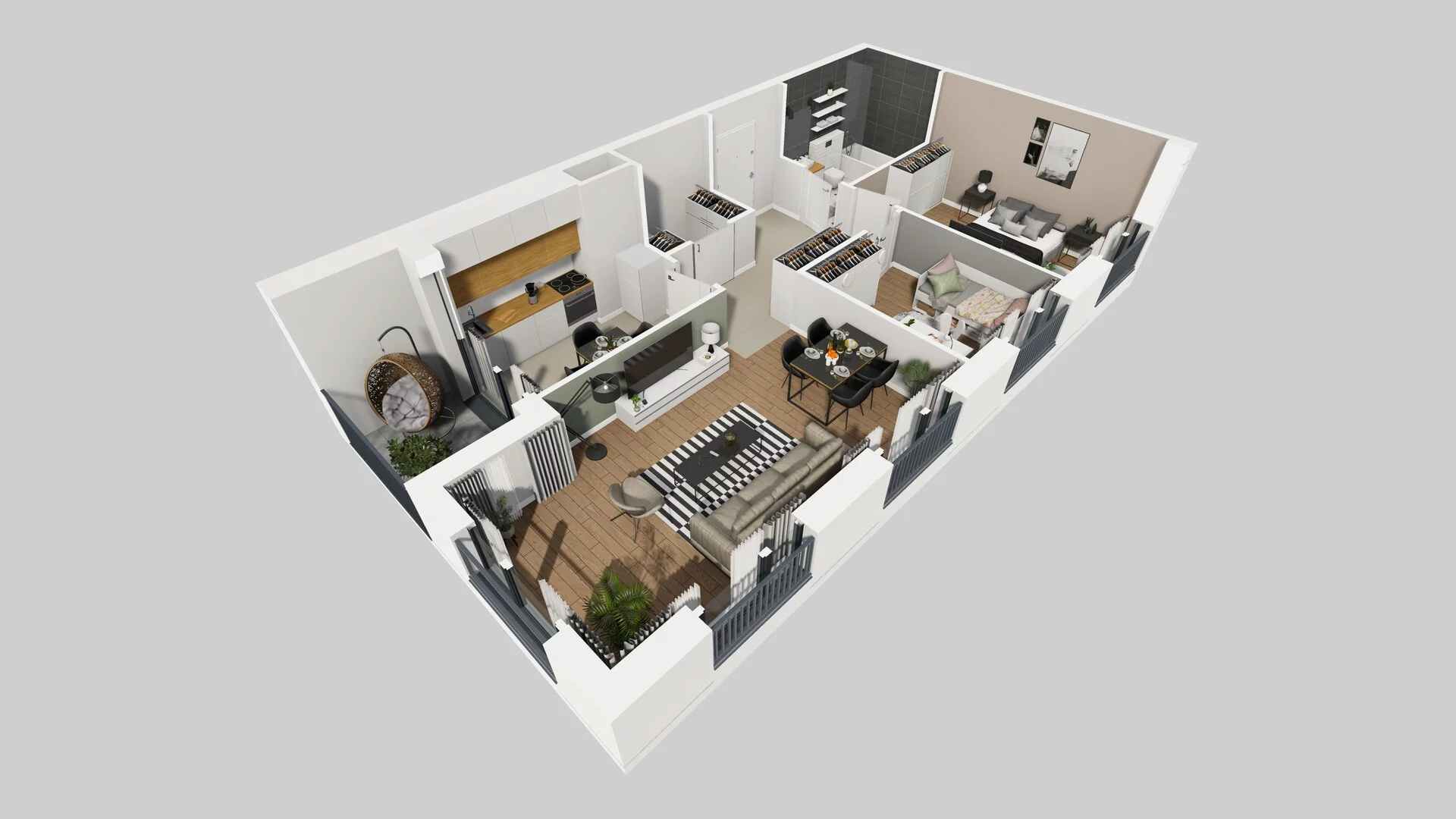 3 pokoje, mieszkanie 65,73 m², piętro 1, oferta nr I/3, Osiedle Górka Narodowa, Kraków, Prądnik Biały, Górka Narodowa, ul. Andrzeja Zauchy