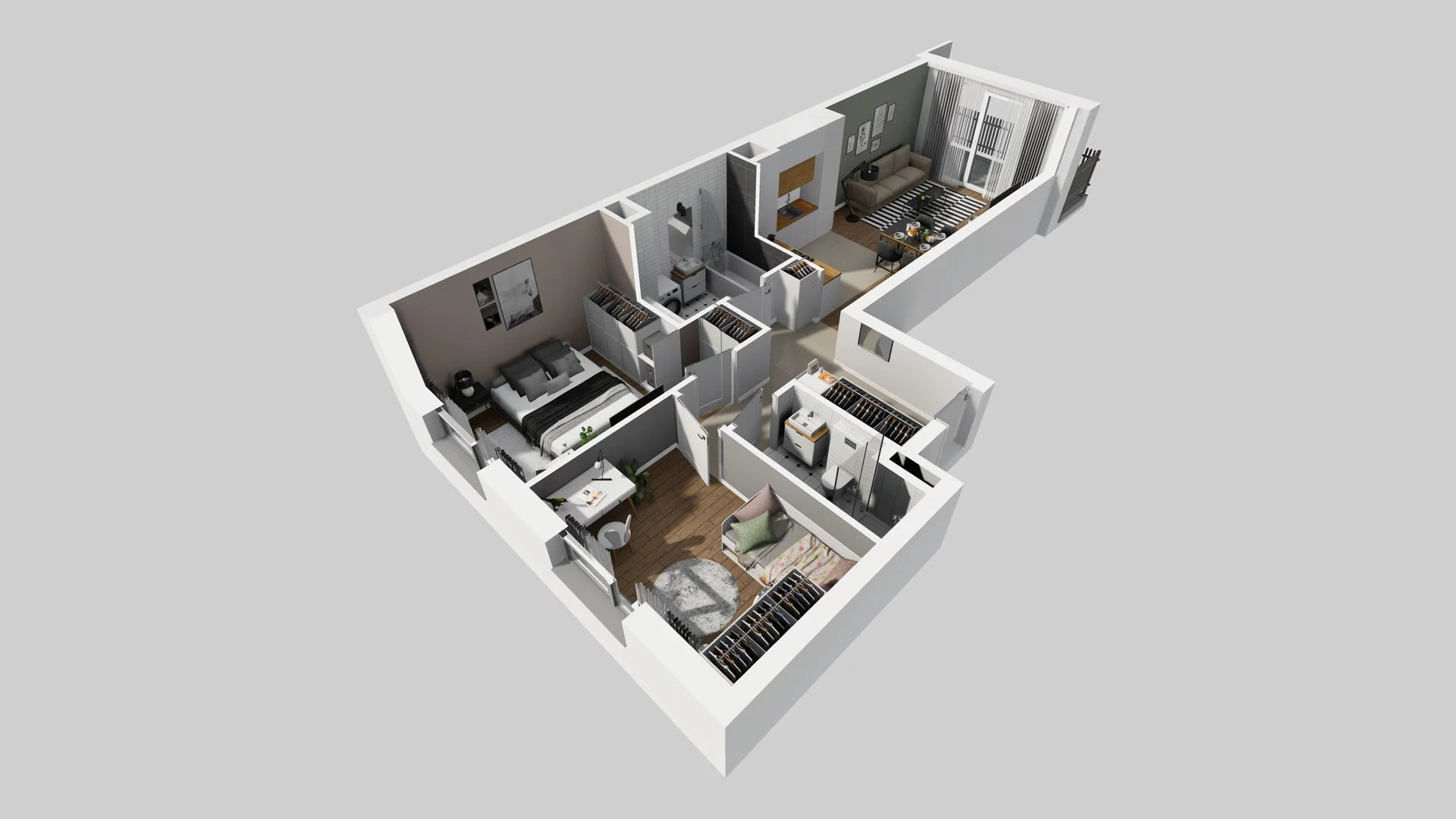 3 pokoje, mieszkanie 59,91 m², parter, oferta nr C/1, Mokotów Sportowy 1 B, Warszawa, Mokotów, Augustówka, ul. Antoniewska