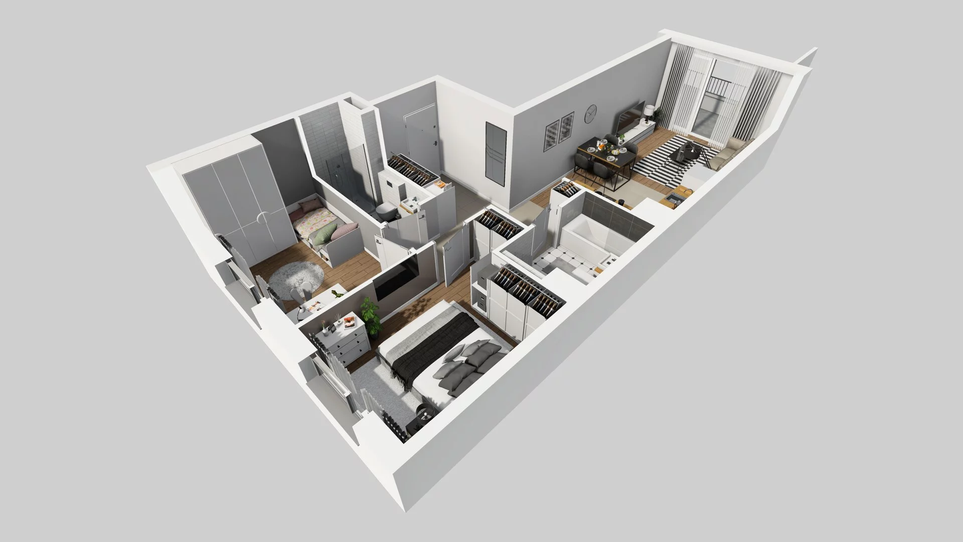 3 pokoje, mieszkanie 58,51 m², piętro 2, oferta nr C/39, Mokotów Sportowy 1 B, Warszawa, Mokotów, Augustówka, ul. Antoniewska